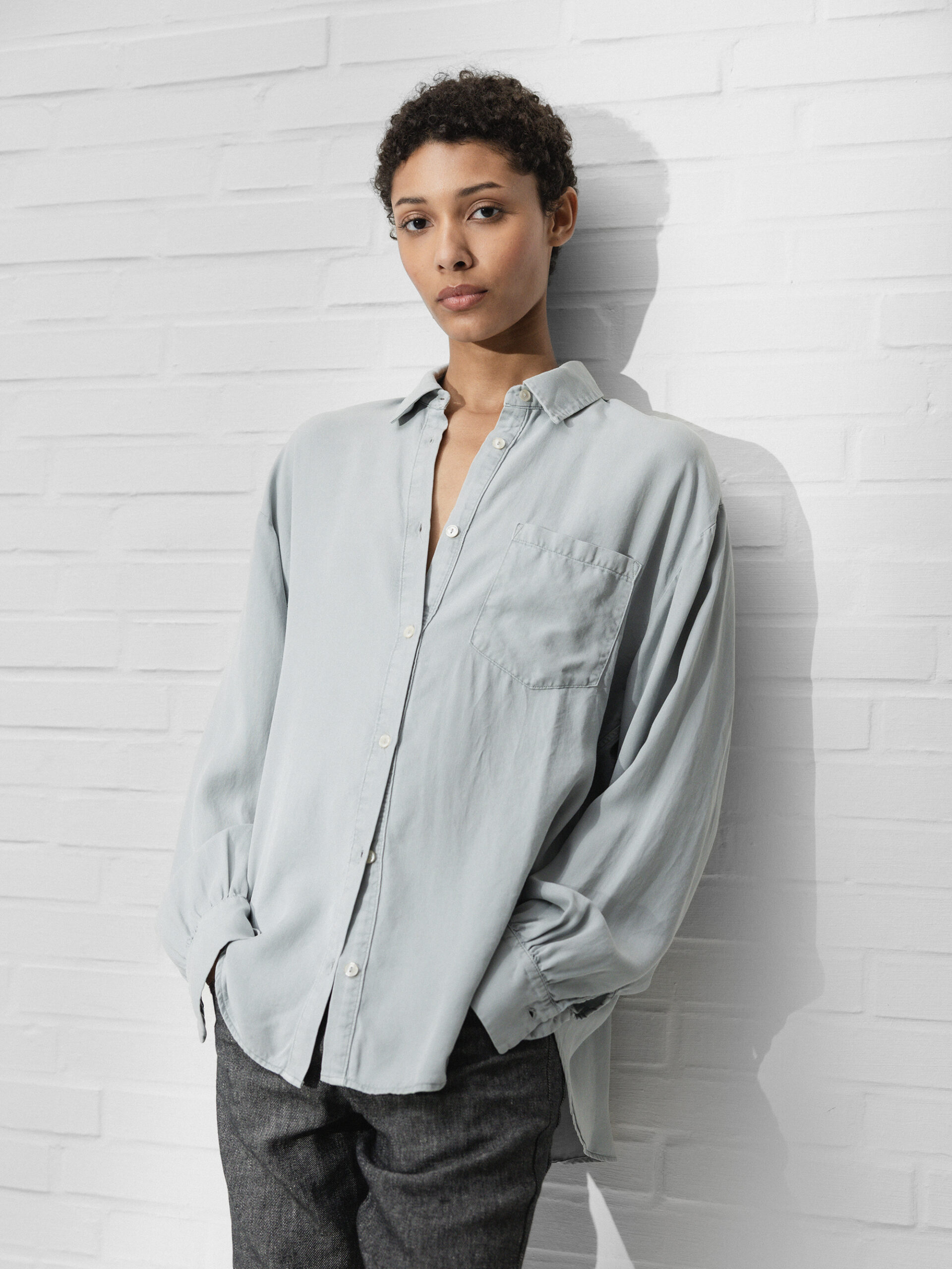 TRUE RELIGION Hemd Damen (L GREY)