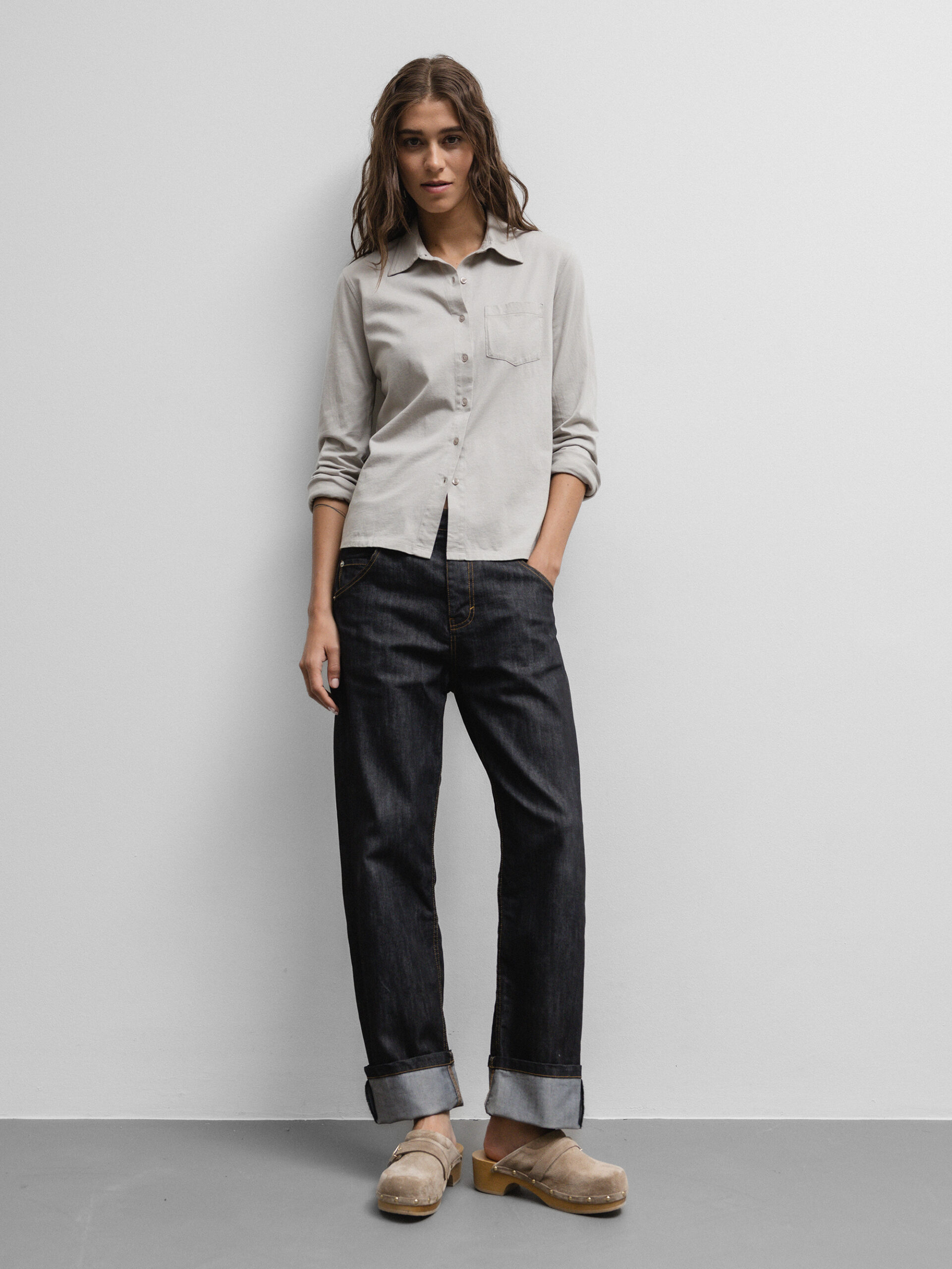 DANIELS Jerseybluse Damen (SCHLAMM)