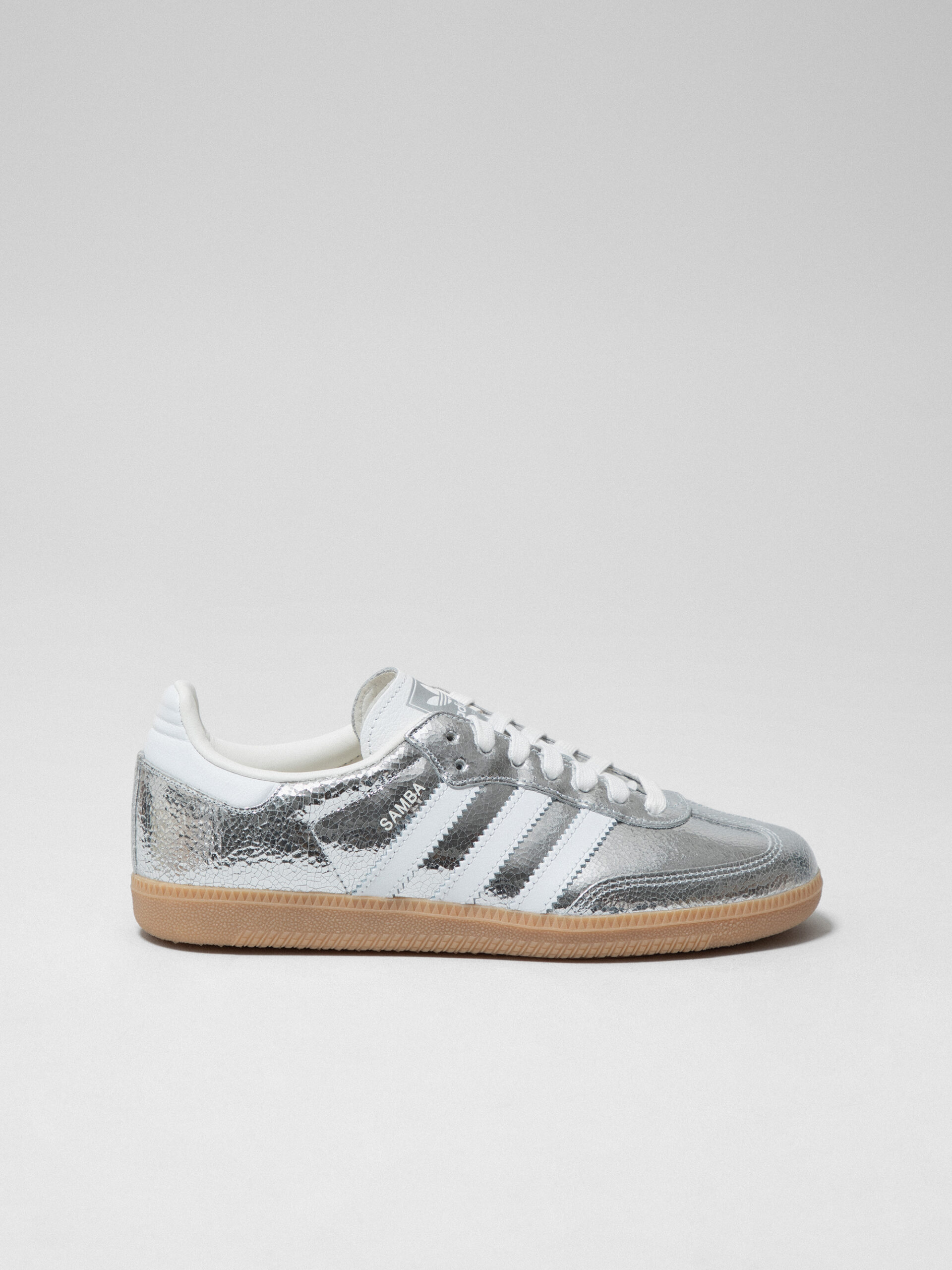ADIDAS Sneaker aus Leder Damen (JR0035 SILVER/WHITE)