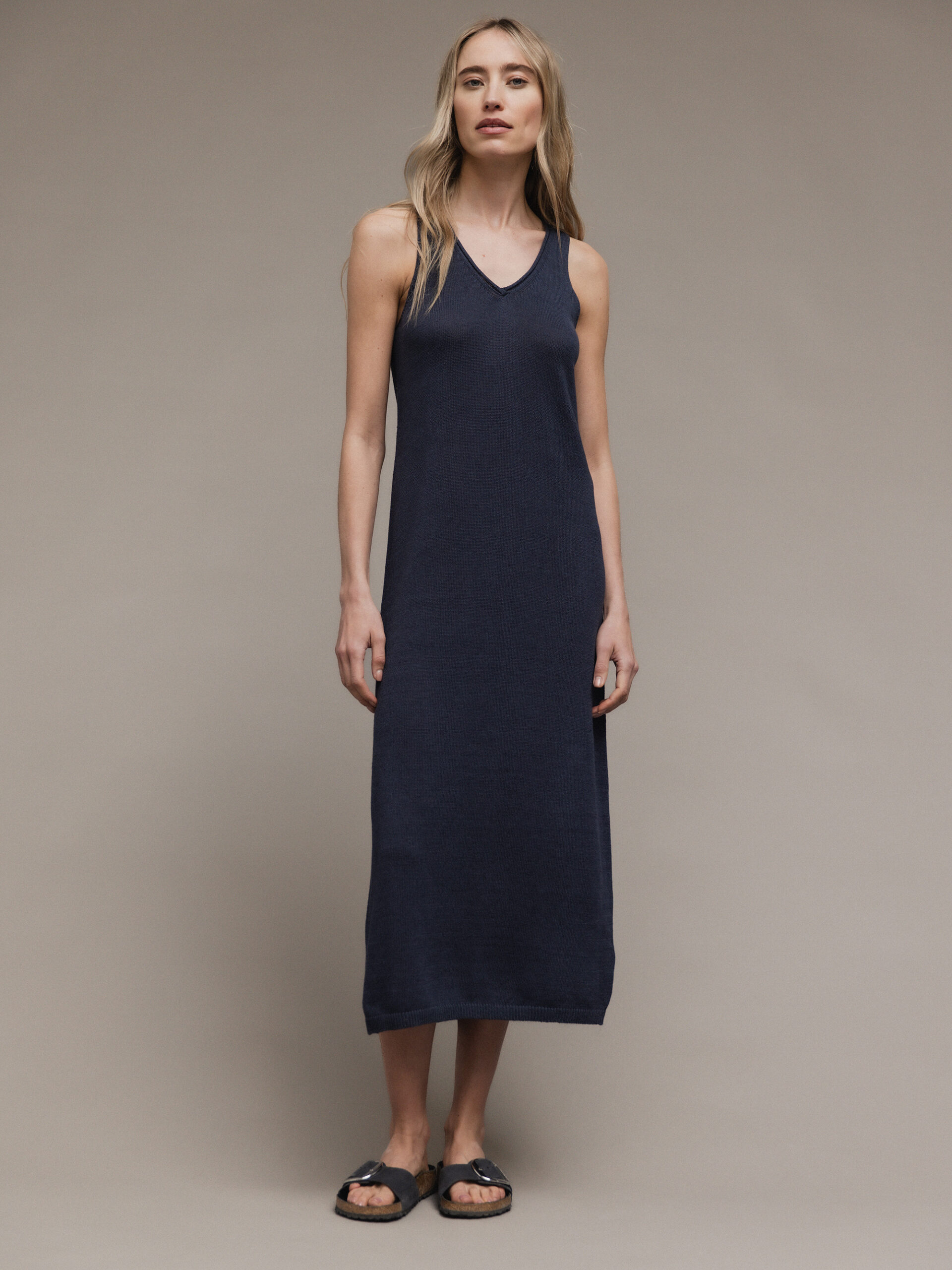 DANIELS Maxi- Strickkleid Damen (BLUE)