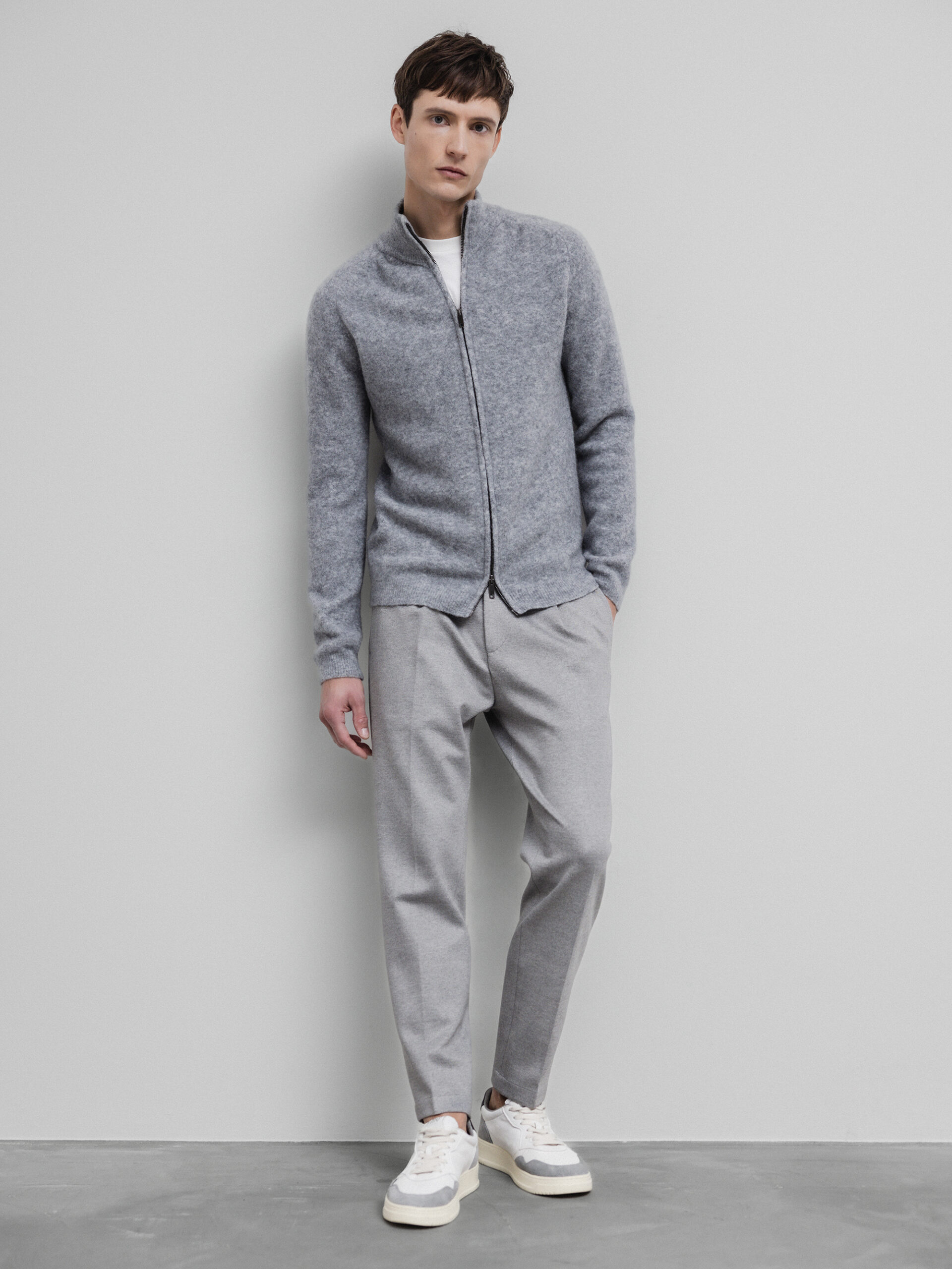 DANIELE FIESOLI Strickjacke Herren (10 GREY MEL.)