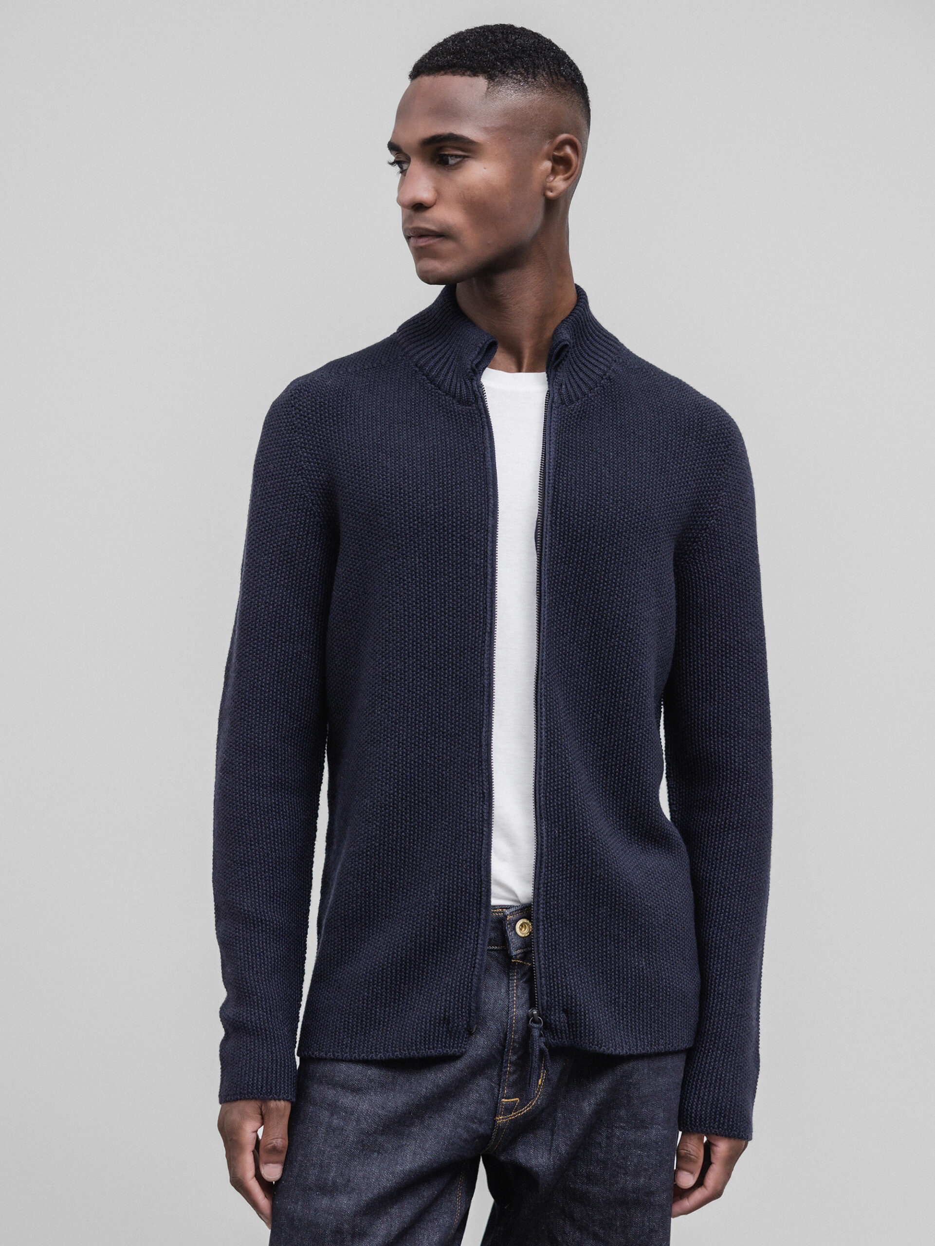 HANNES ROETHER Strickjacke aus Schurwolle Herren (640 TORNADO)