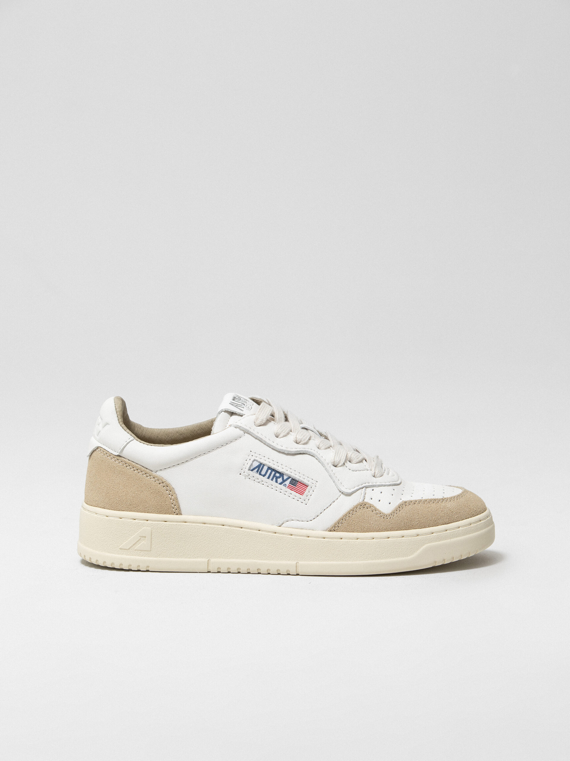 AUTRY Sneaker aus Leder Damen (GS44 WHITE/LT YELLOW)