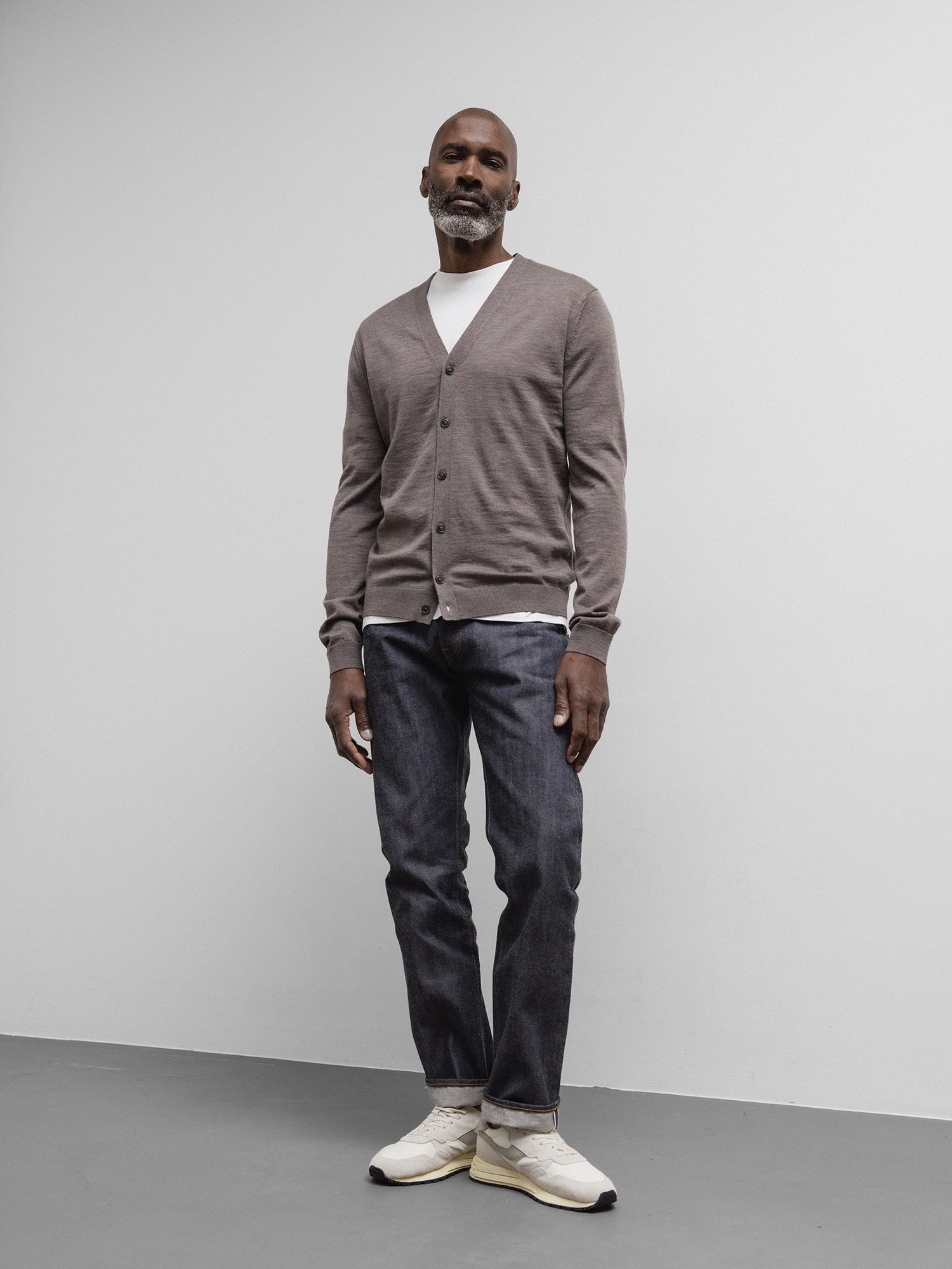 DANIELS Strickjacke aus Merinowolle Herren (TAUPE MEL.55092)