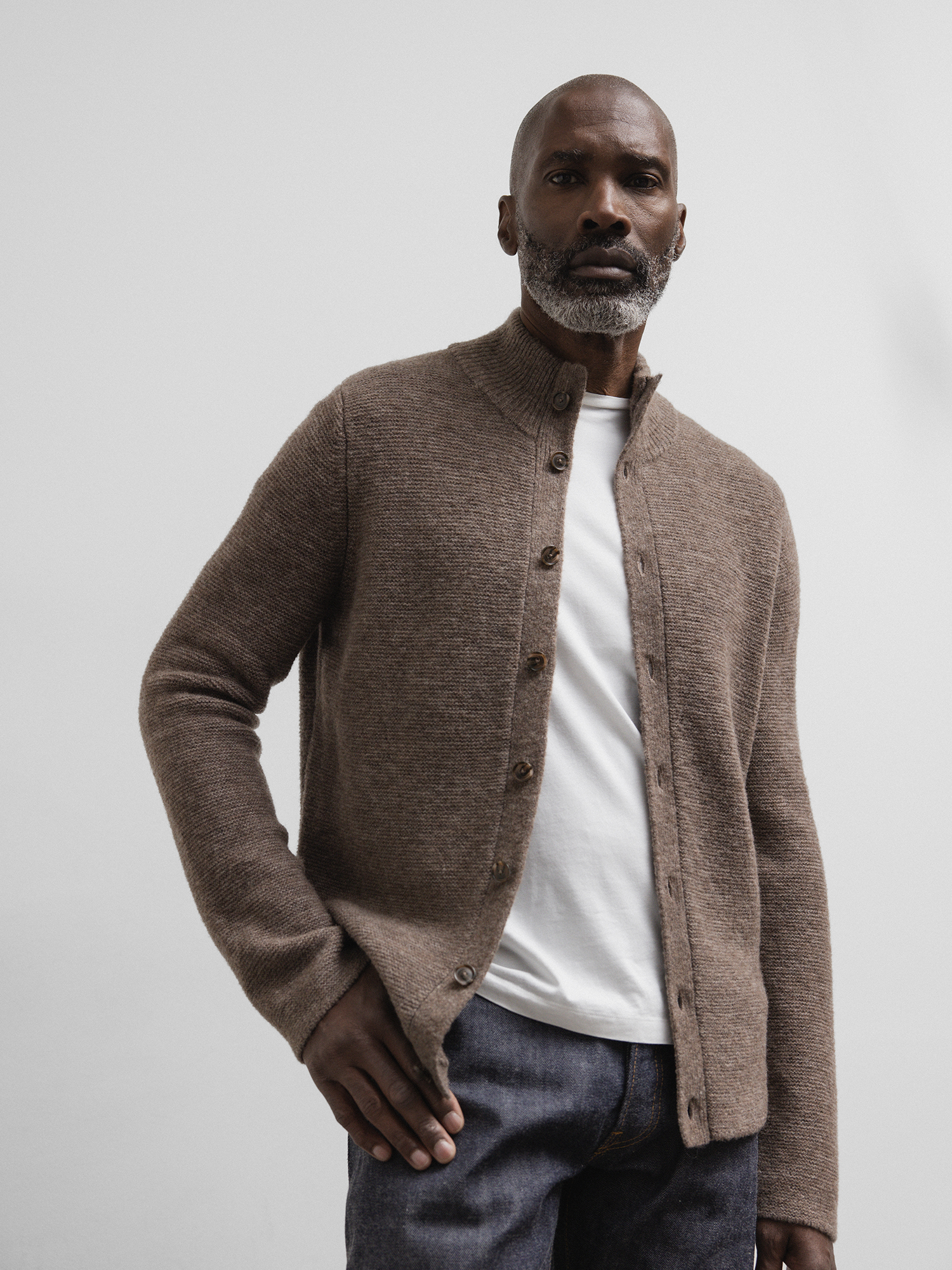 DANIELS Strickjacke aus Wolle Herren (WALNUT 25002)