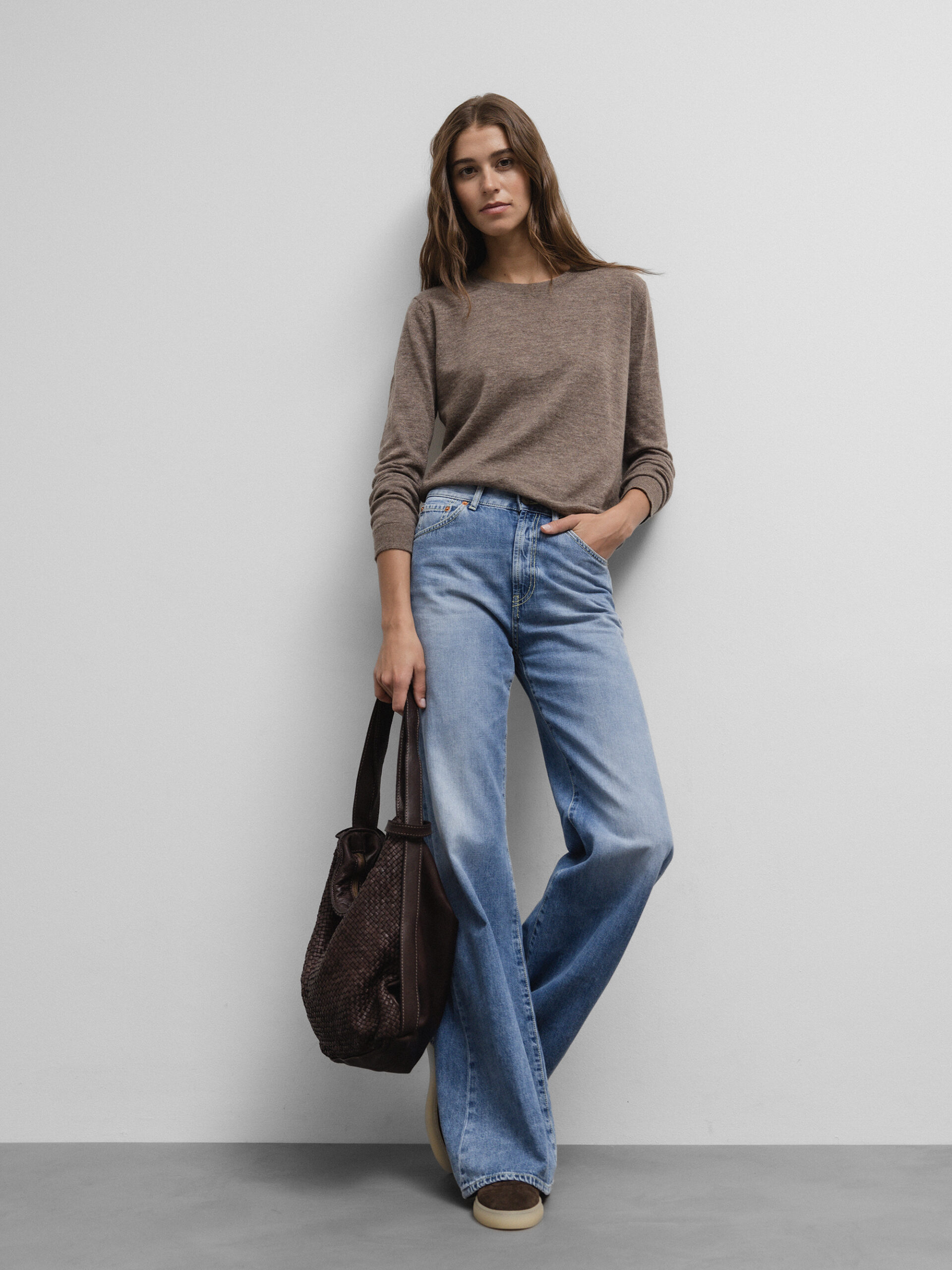 DANIELS Leichter Pullover aus Merinowolle Damen (TAUPE 19062)