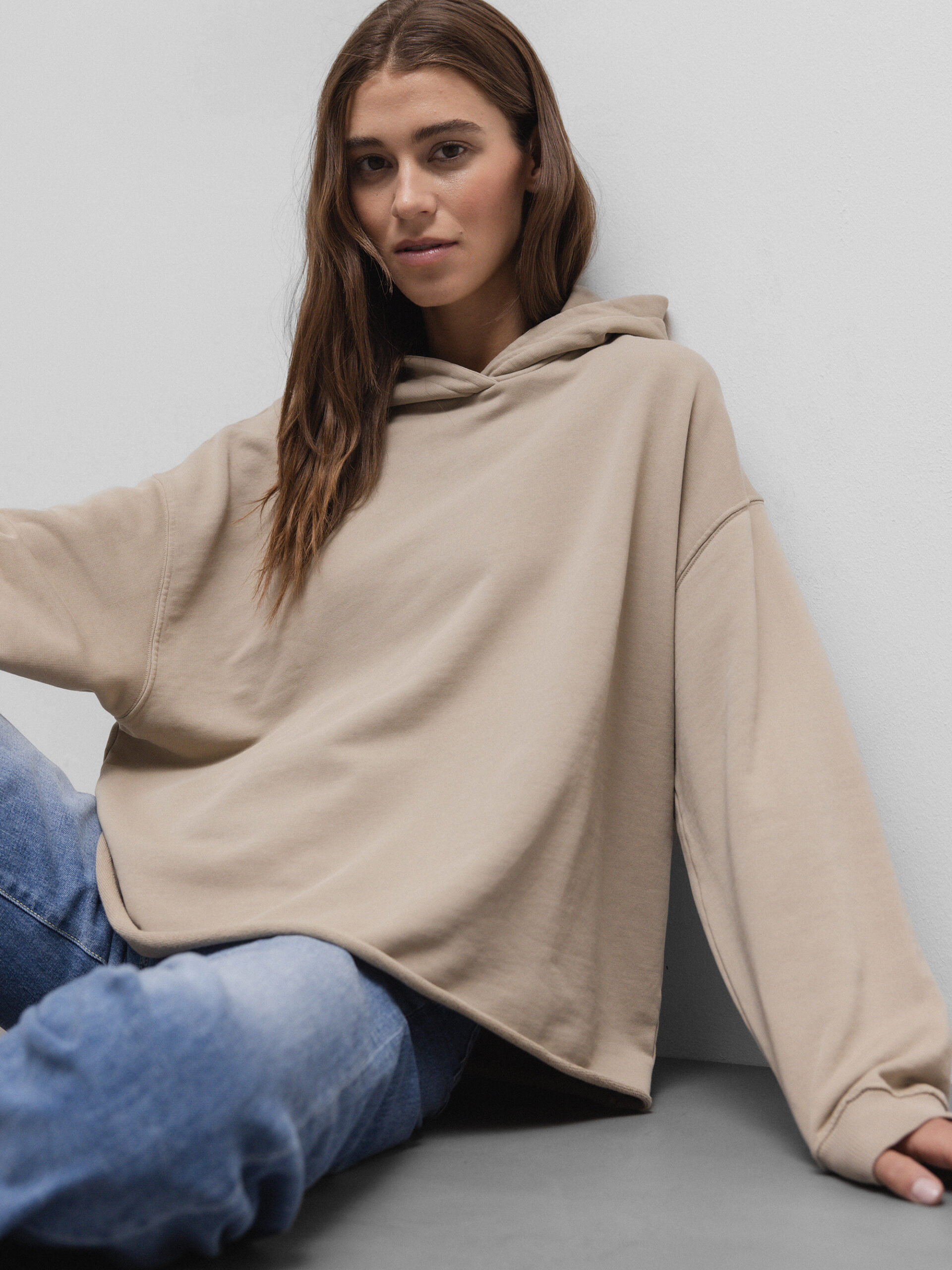 DANIELS Hoodie aus Baumwolle Damen (CAMEL)