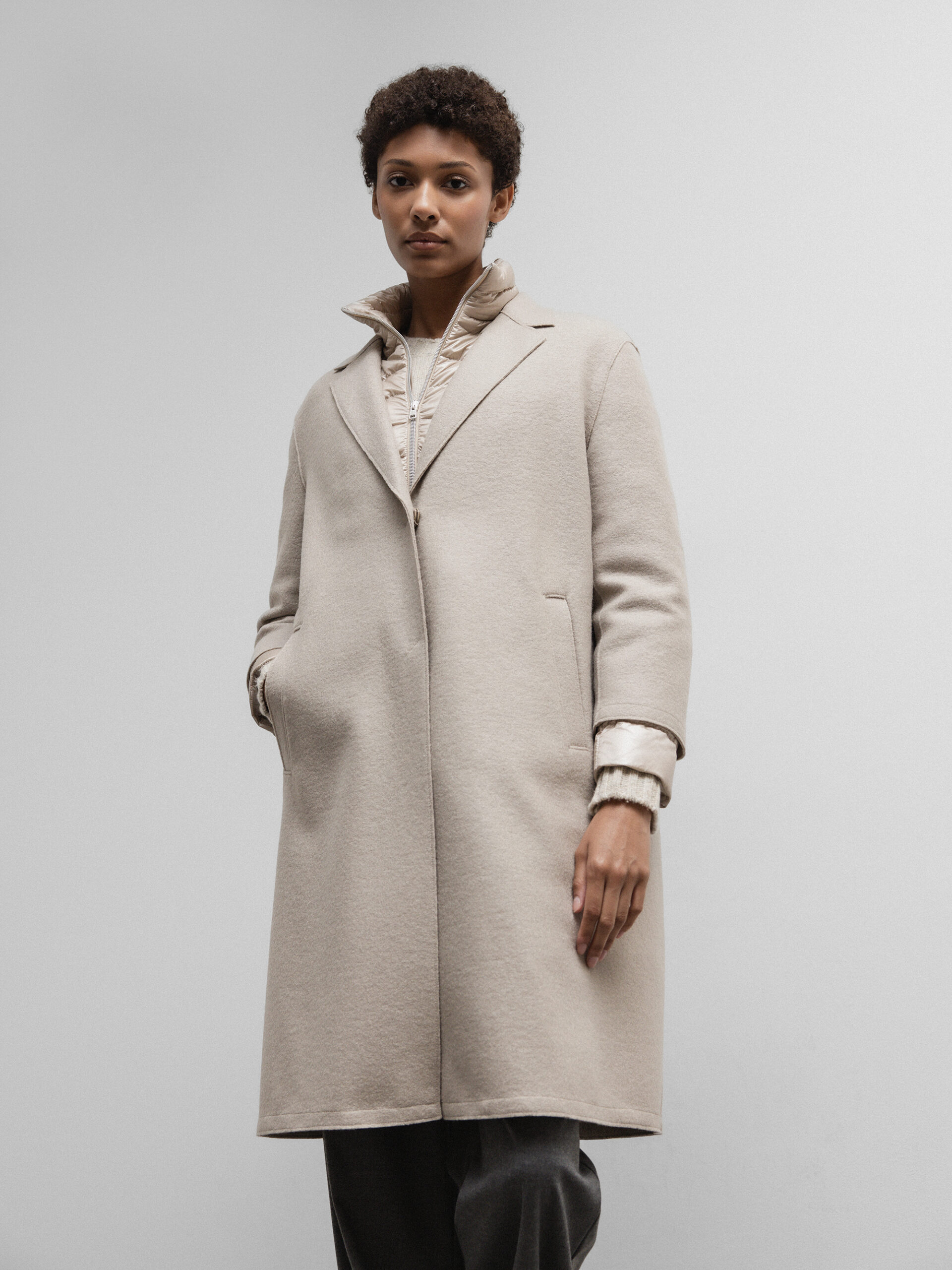 HERNO Mantel aus Schurwolle Damen (1983 BEIGE)