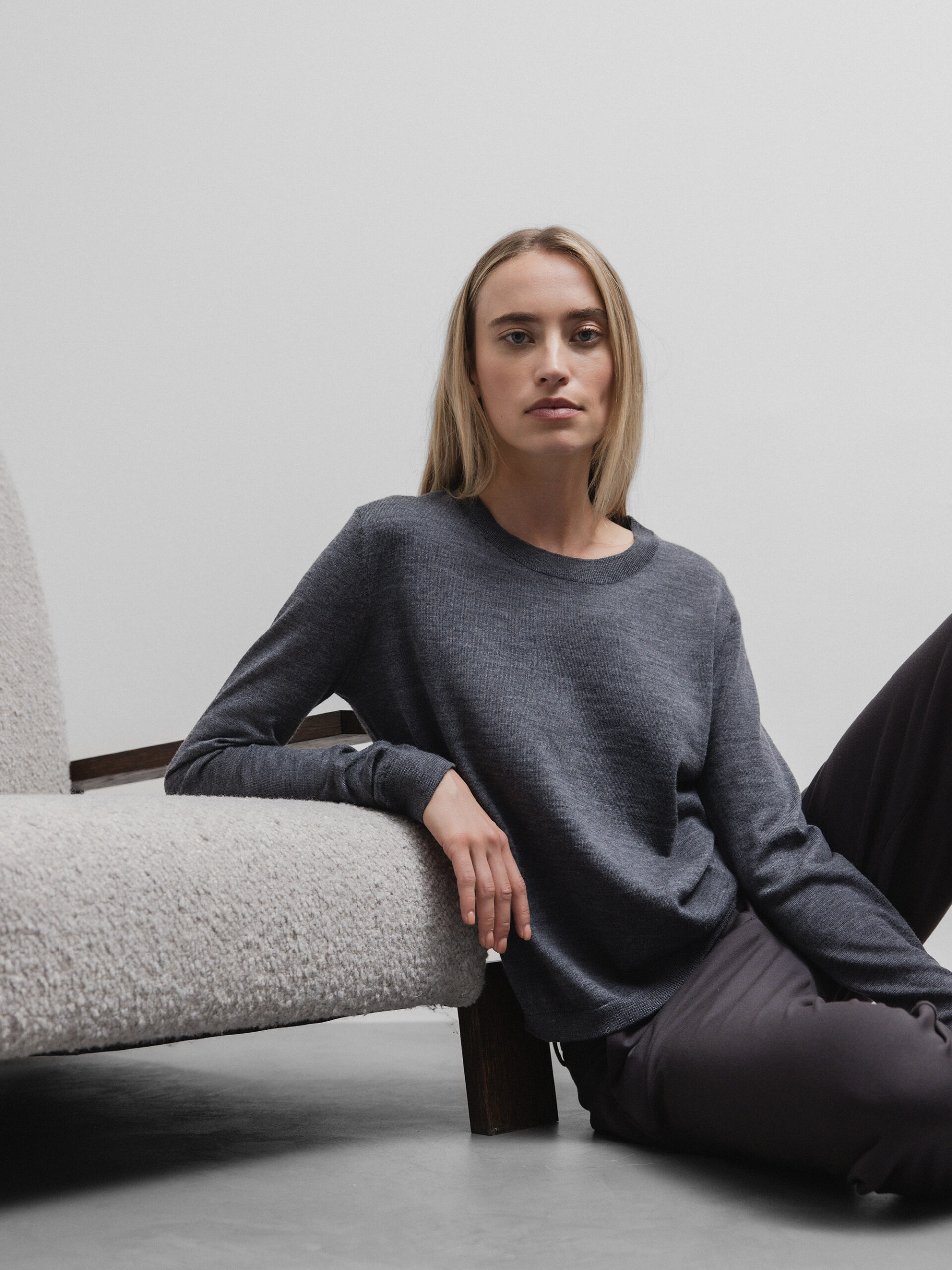 DANIELS Pullover aus Merinowolle Damen (ANTHRA MEL.255505)