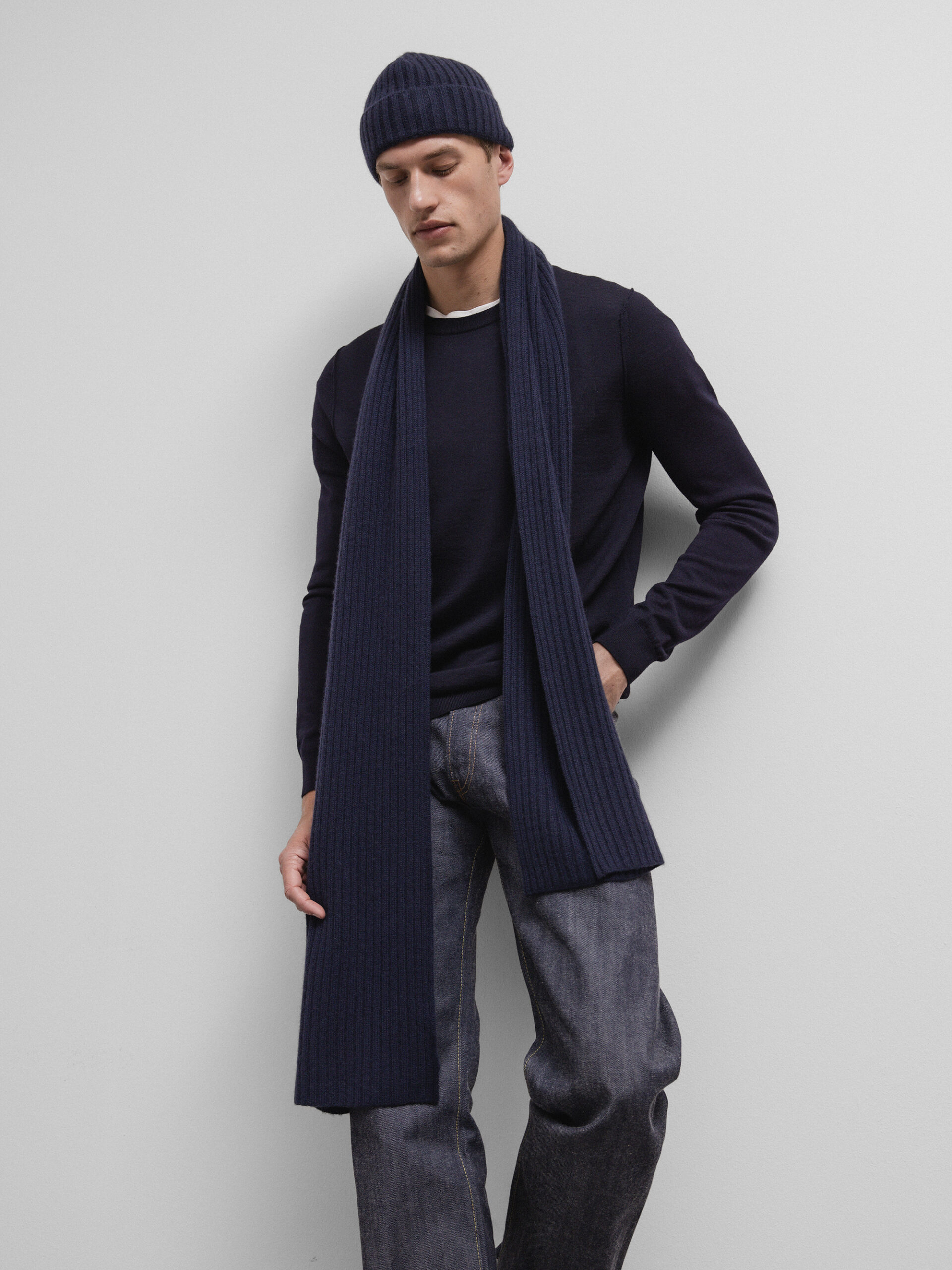 DANIELS Schal aus Cashmere Herren (NAVY 27072)