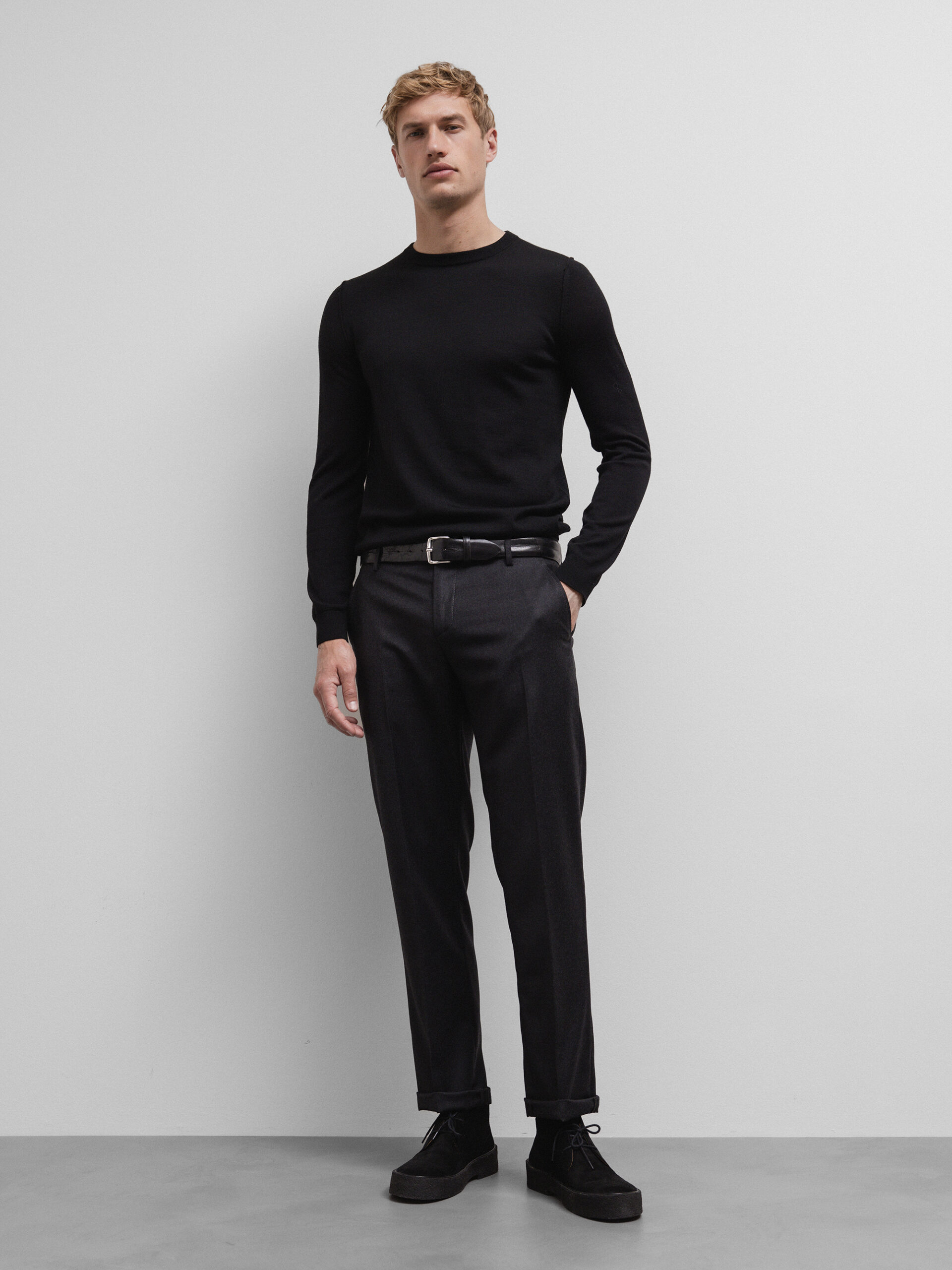 DONDUP Wollhose Herren (998 ANTHRA MEL)