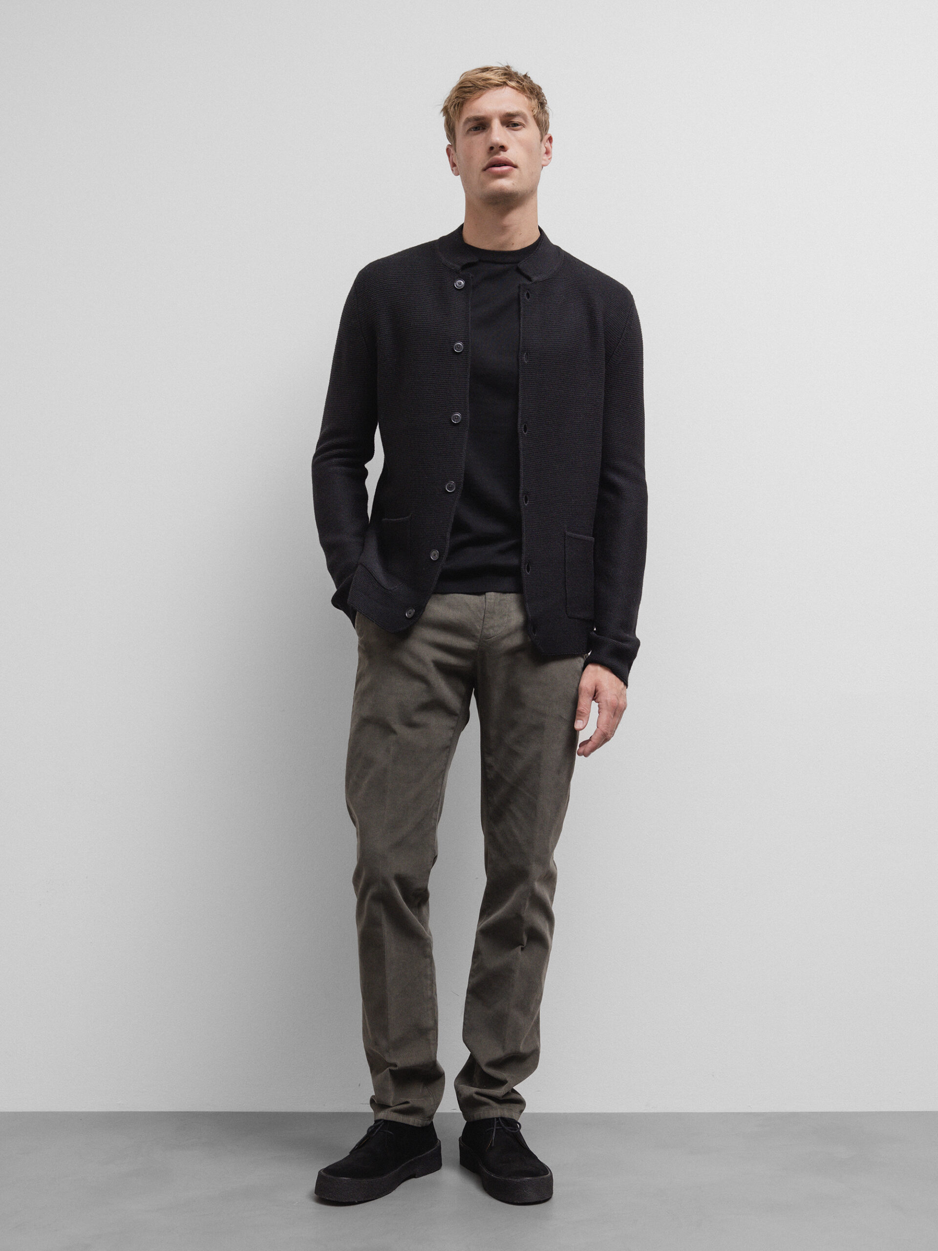 DANIELS Strickjacke aus Merinowolle Herren (BLACK 51085)