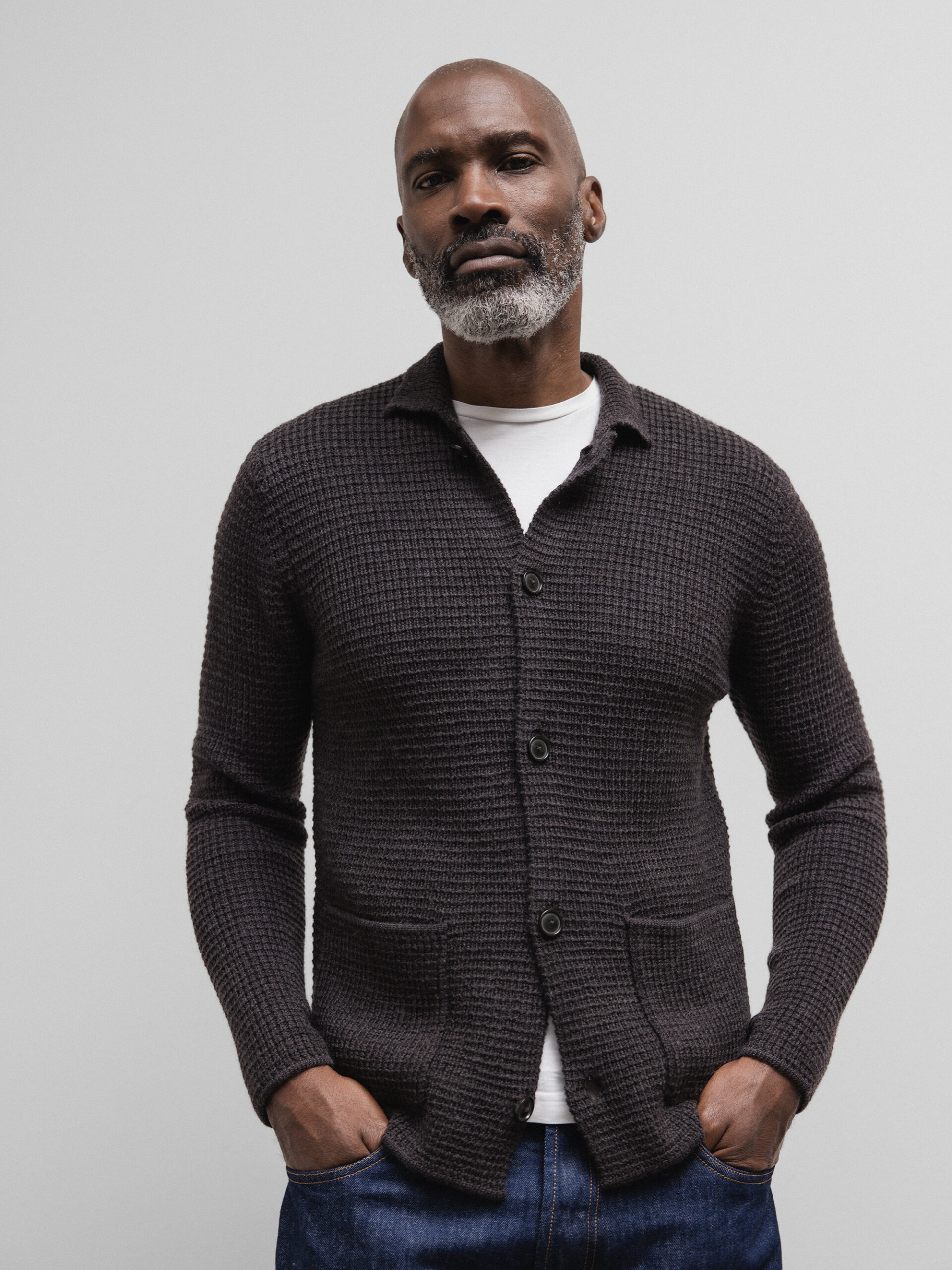 DANIELS Strickjacke aus Merinowolle Herren (D.BROWN MEL.205446)