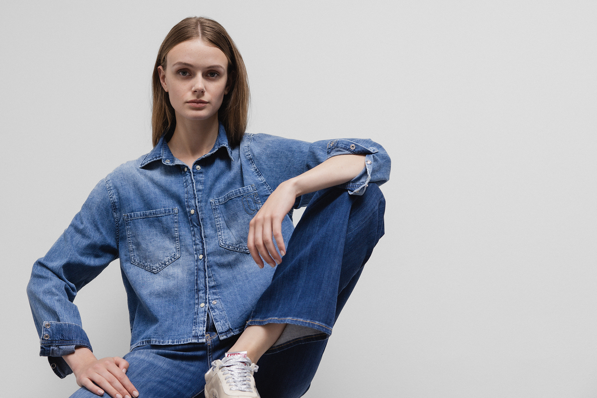 LE TEMPS DES CERISES Jeanshemd Damen (3001 BLUE DENIM)