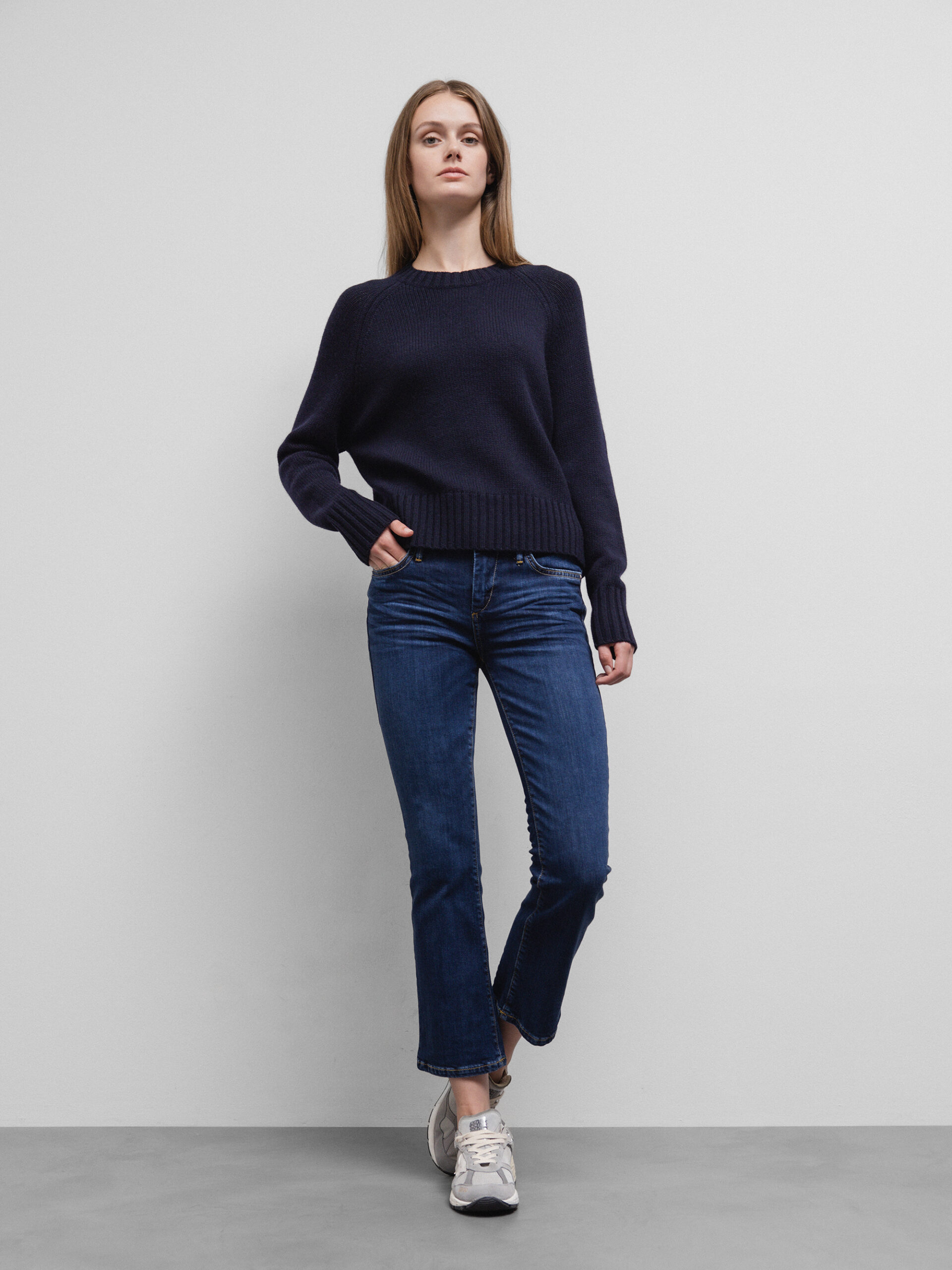 TRUE RELIGION Kick Flared Jeans Damen (4646 DK BLUE)