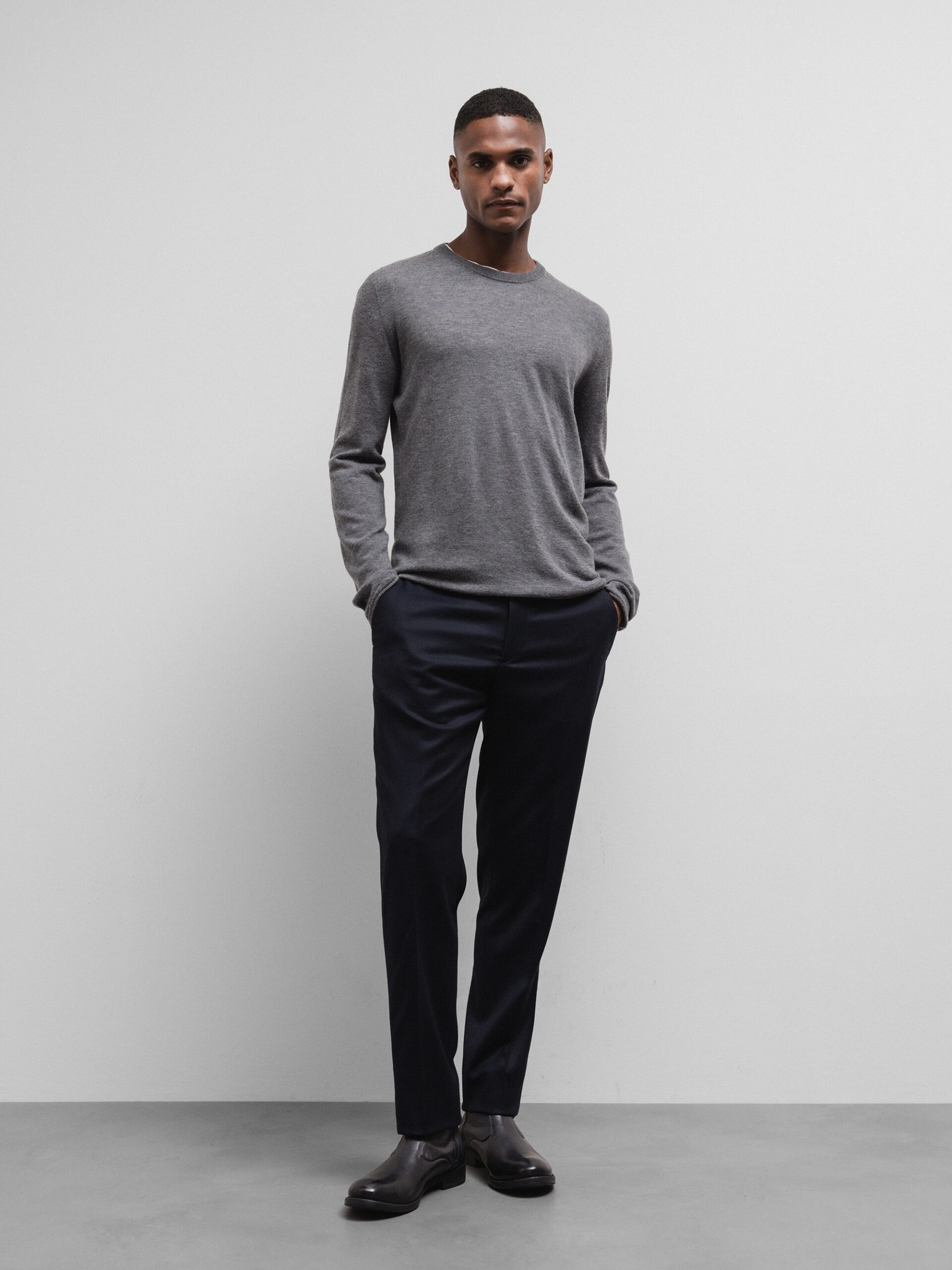 BRIGLIA Hose aus Schurwolle Herren (11 NAVY)