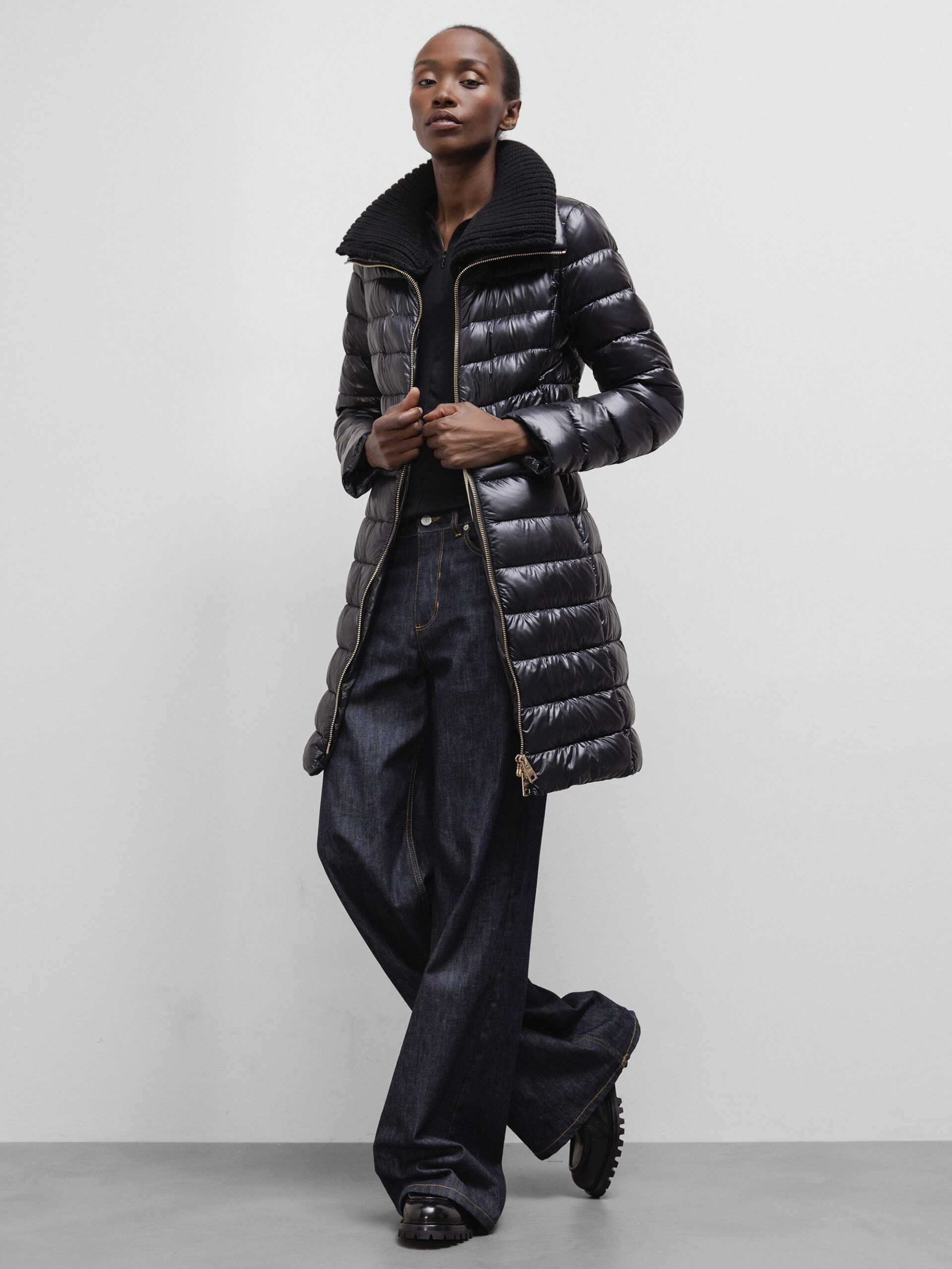 HERNO Steppmantel mit Strickeinsatz Damen (9300 SZ)