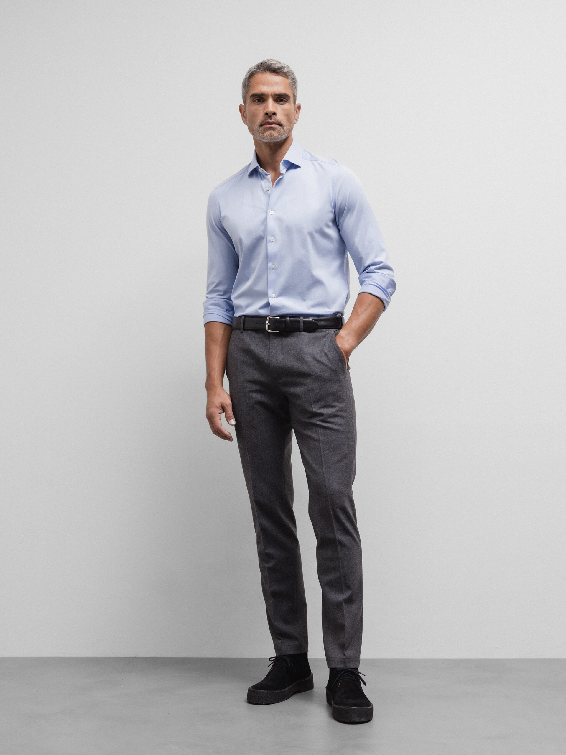 SONRISA Baumwollhemd Herren (04 LIGHT BLEU)