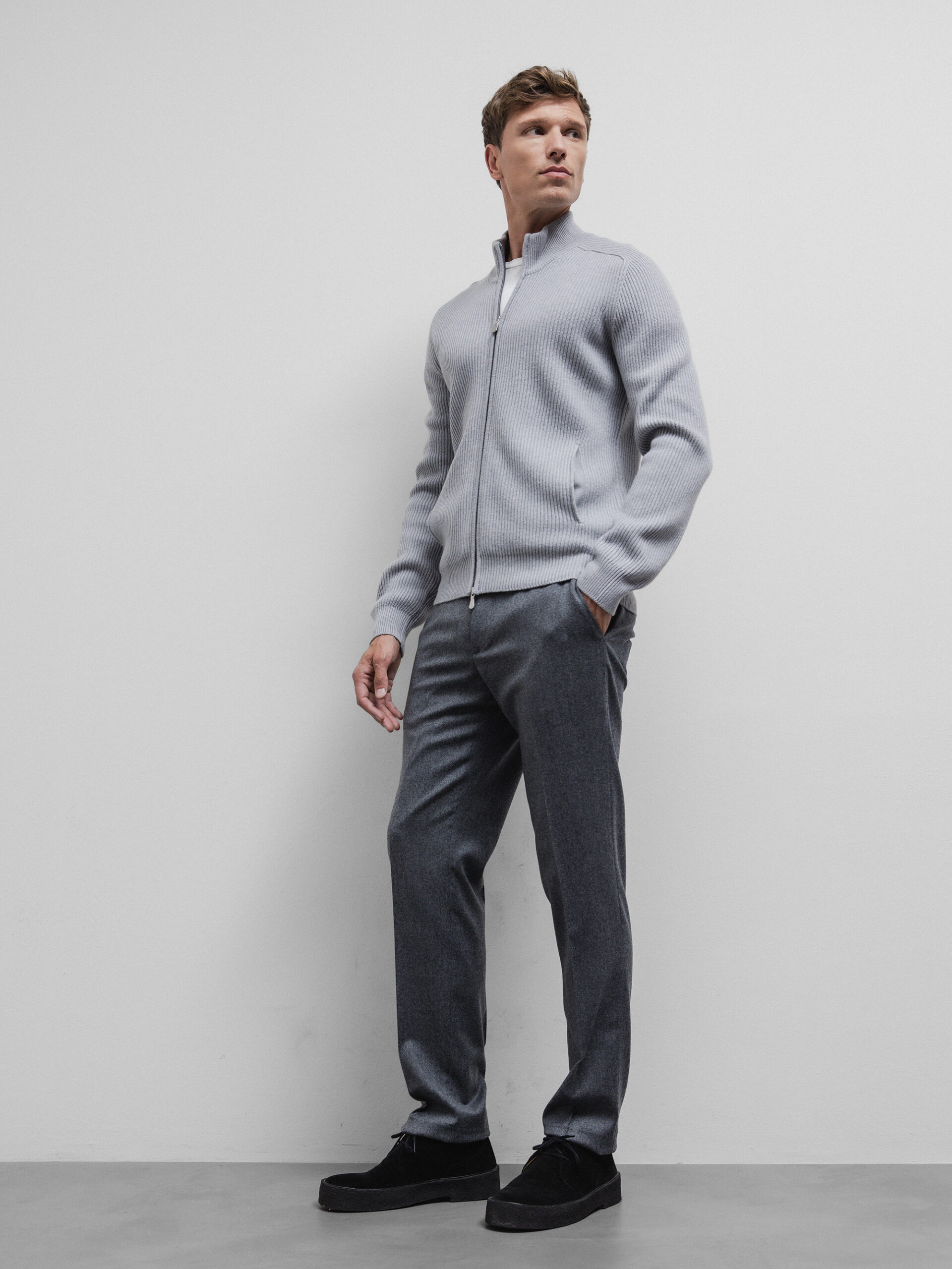 BRIGLIA Hose aus Schurwolle Herren (70 ANTHRA)