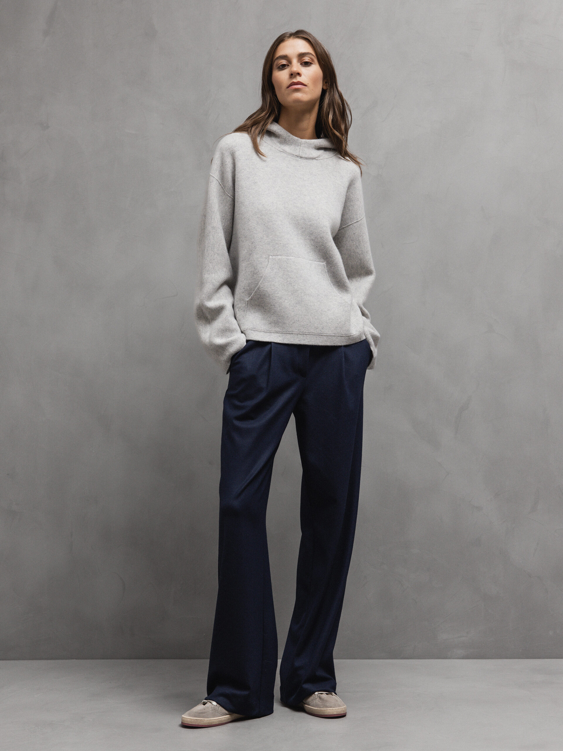 DANIELS Hose mit Bundfalte Damen (NAVY)