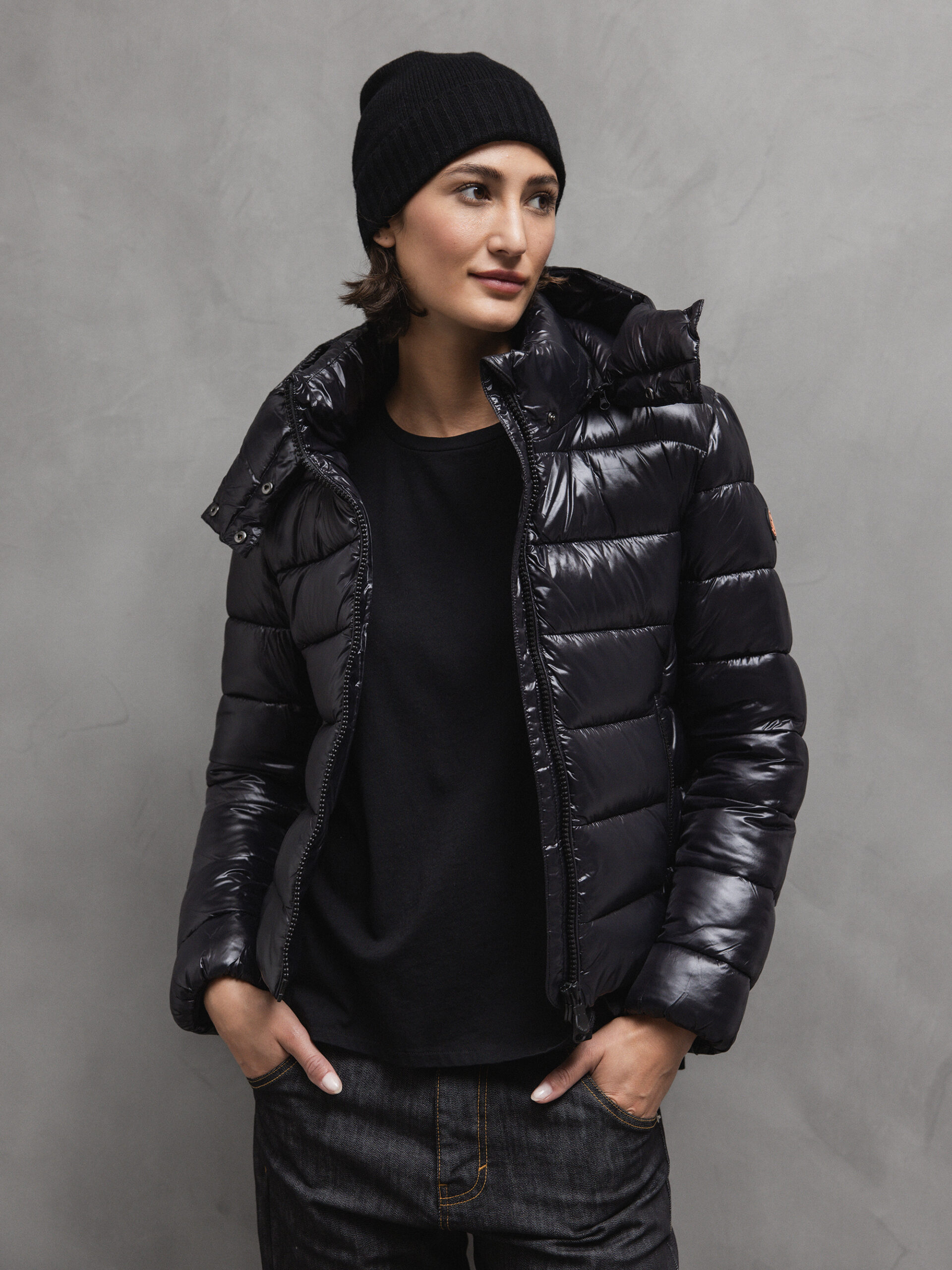 SAVE THE DUCK Steppjacke Damen (1000 BLACK)