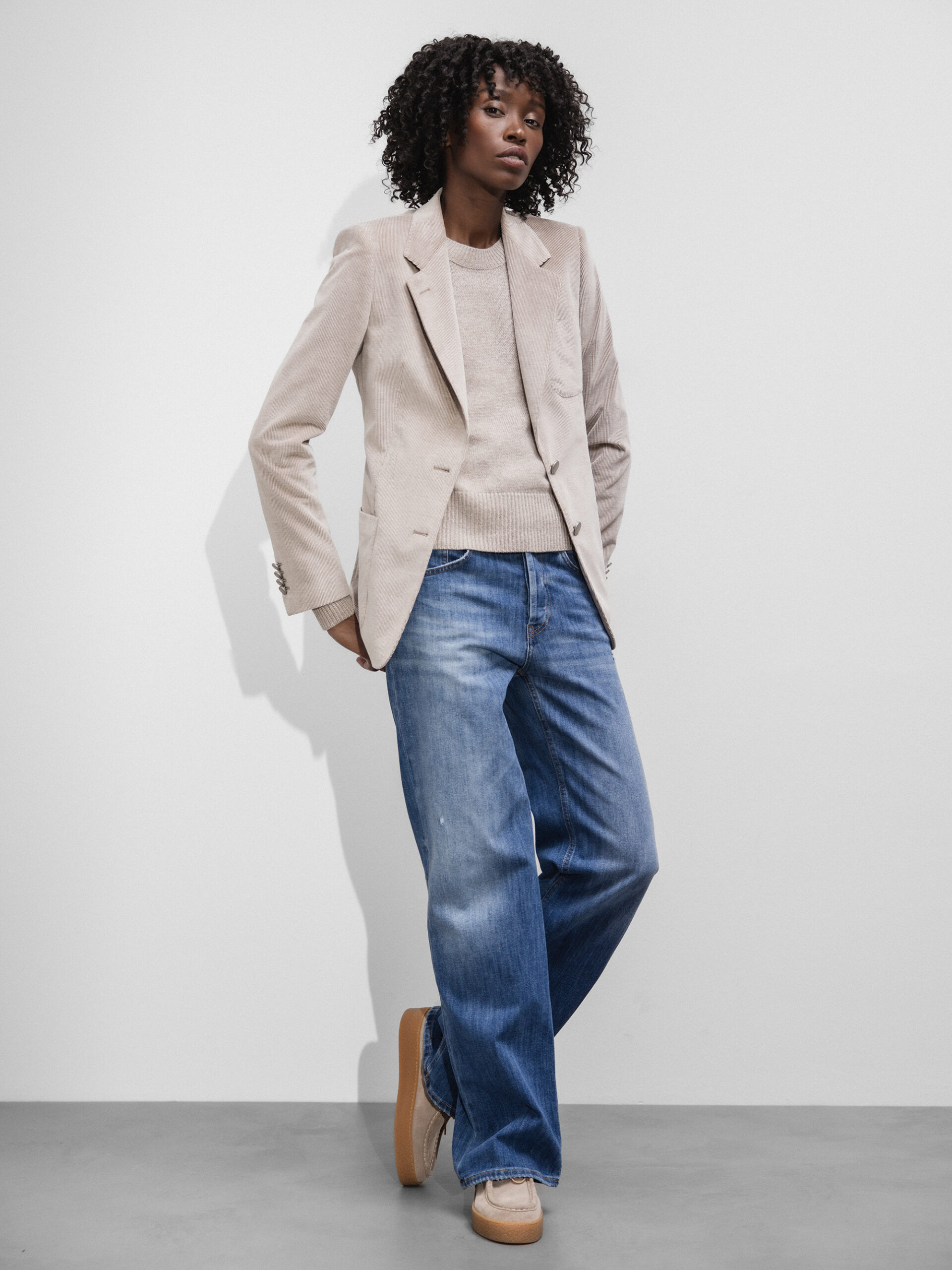 TAGLIATORE Cordblazer Damen (T3421 TAUPE)