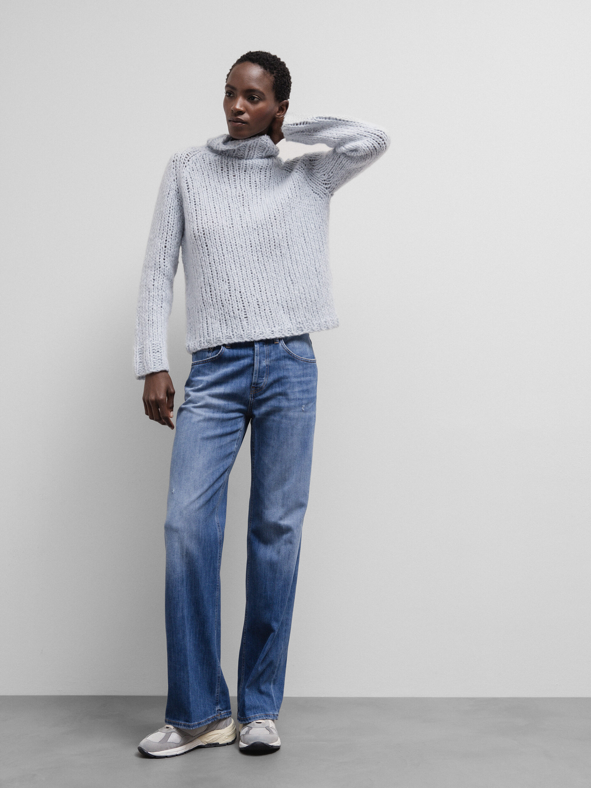 DONDUP Straight Leg Jeans Damen (800 LT BLUE USED)