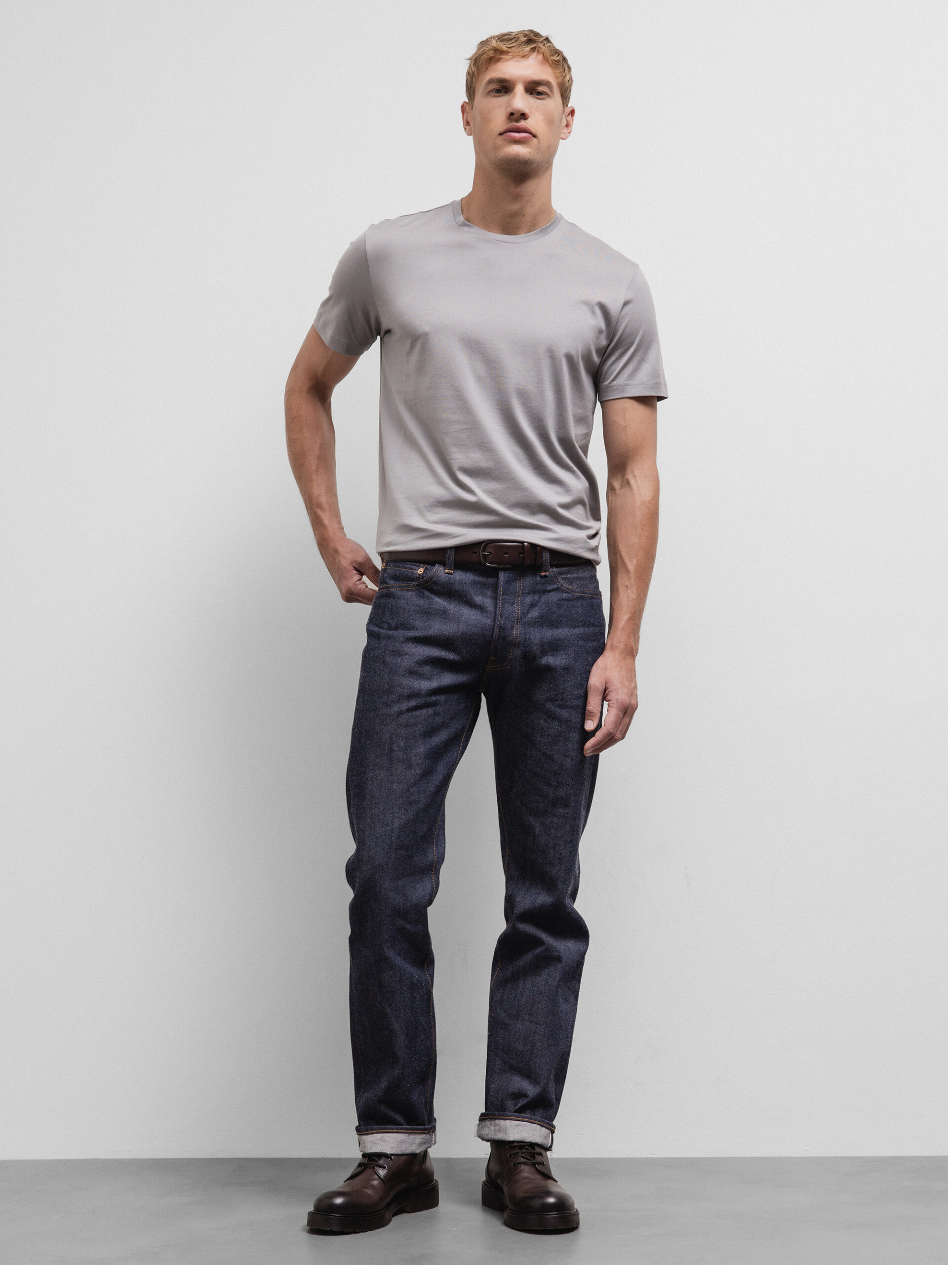STEFAN BRANDT T-Shirt aus Baumwolle Herren (00400 PLATA)