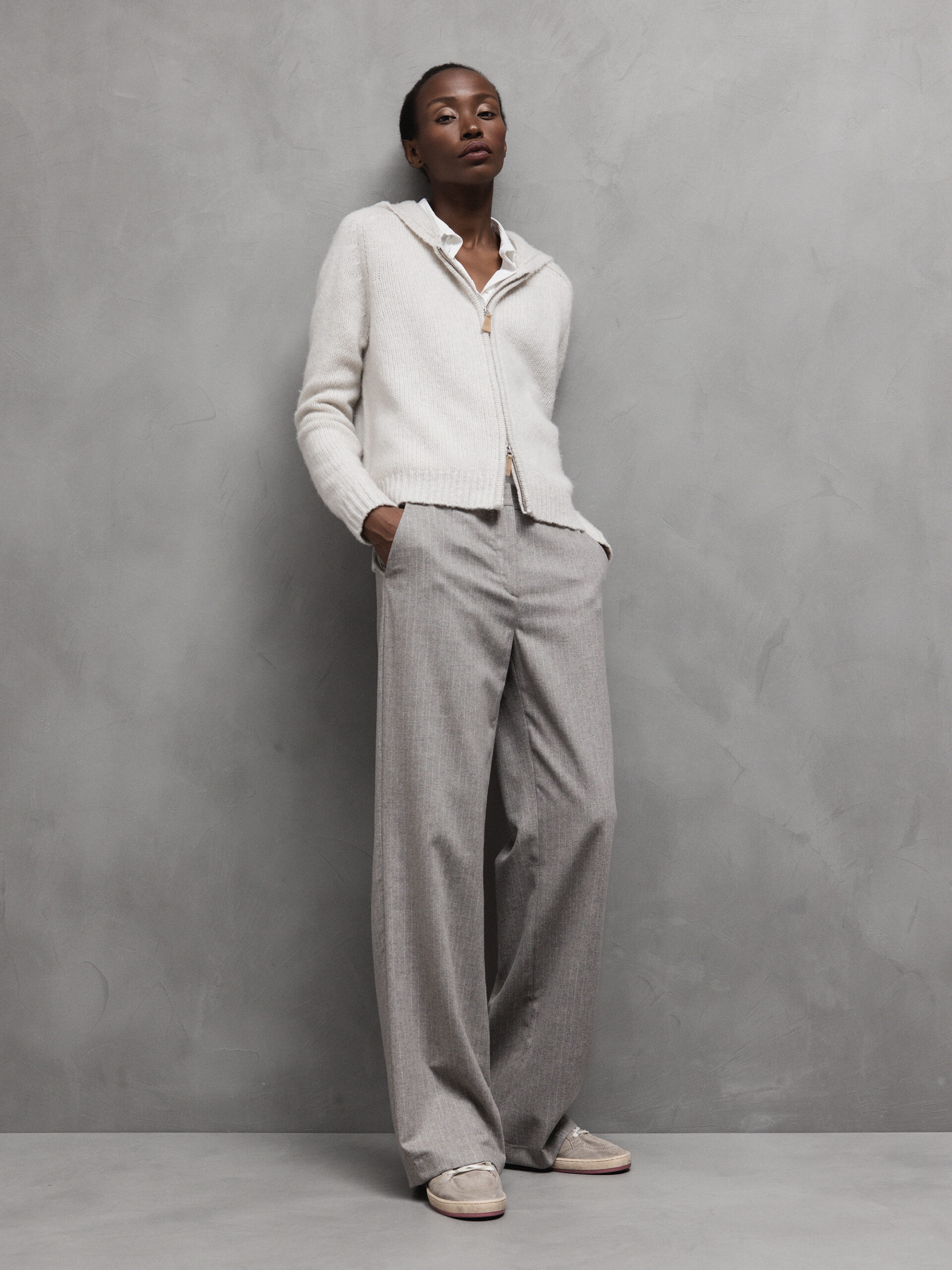 DANIELS Wollhose Damen (GREIGE NADEL 4306)