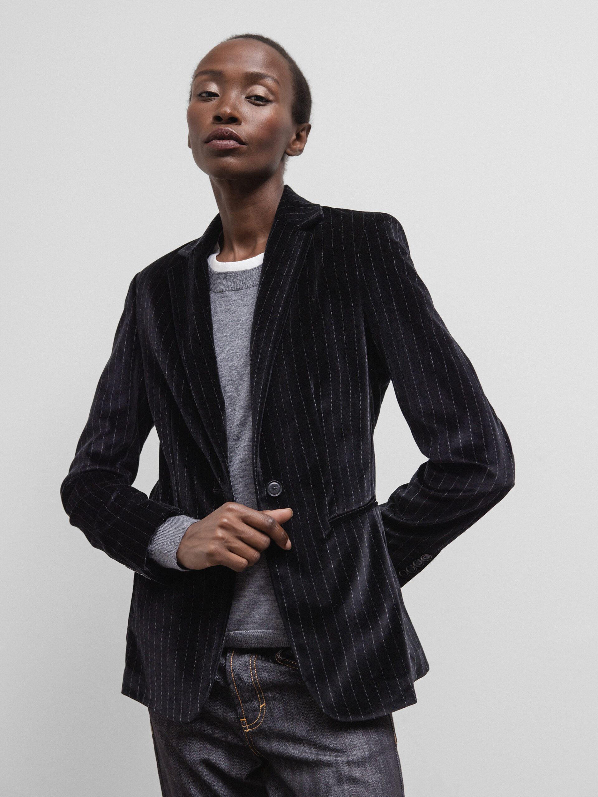 DANIELS Samtblazer Damen (SCHWARZ 0018)