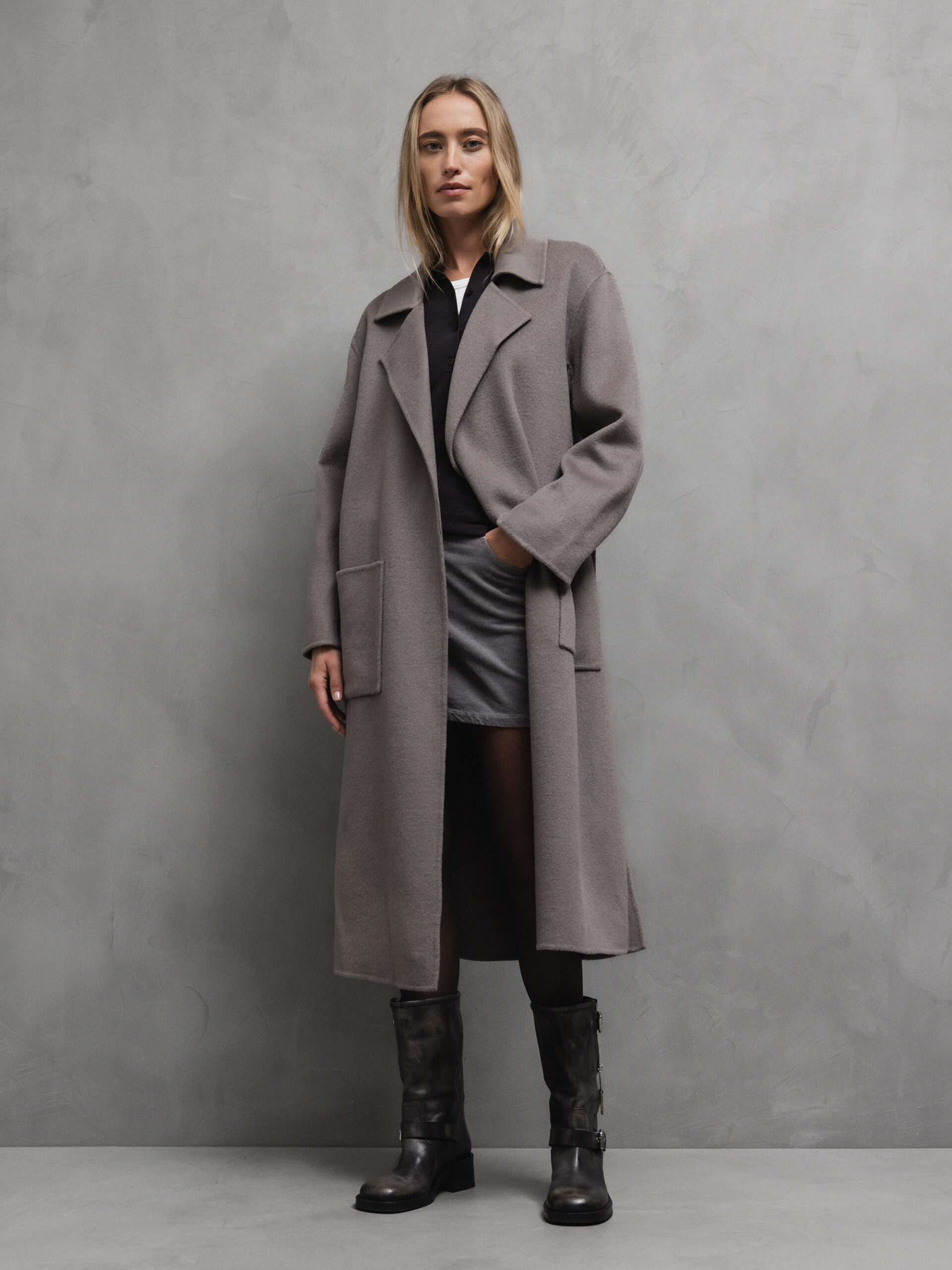 OAKWOOD Wollmantel Damen (565 SMOKE)