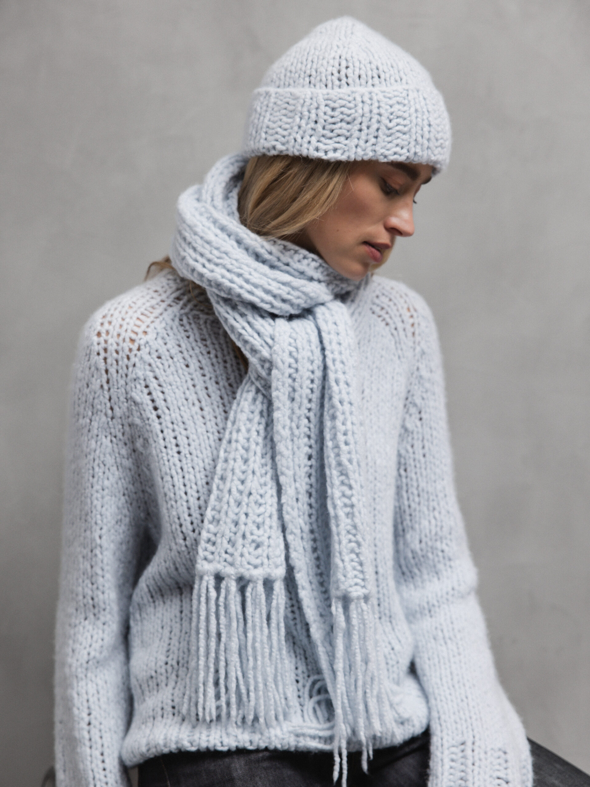 DANIELS Schal aus Cashmere Damen (H.BLAU)