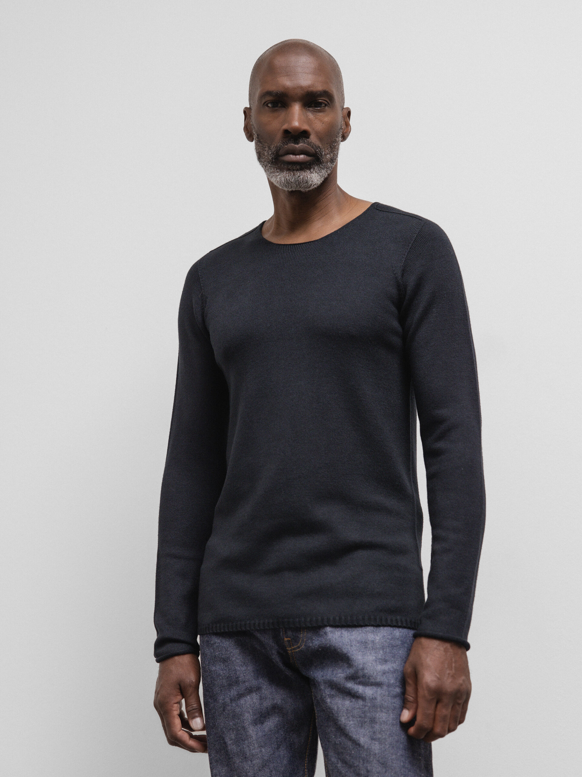 HANNES ROETHER Feinstrickpullover Herren (090 BLACK)