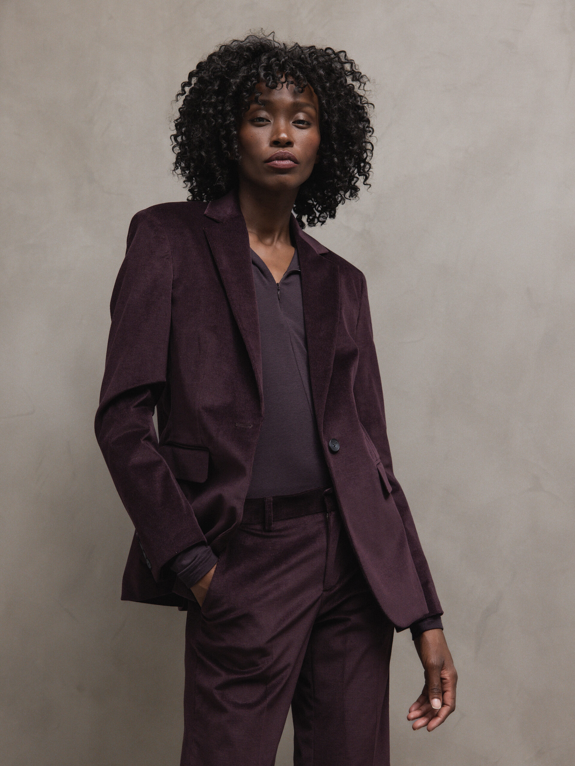 DANIELS Cordblazer Damen (AUBERGINE 2027)