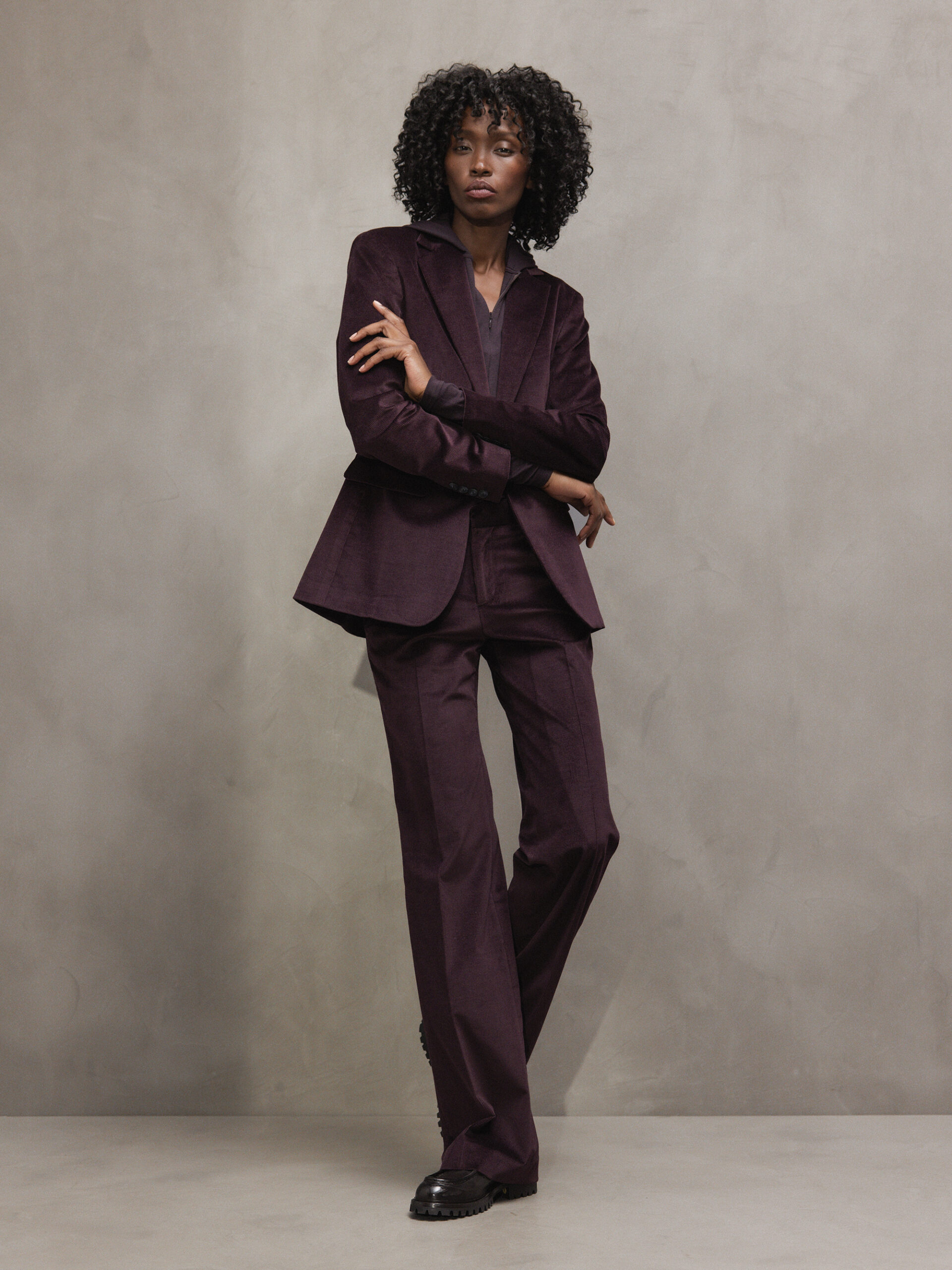 DANIELS Cordhose Damen (AUBERGINE 2027)