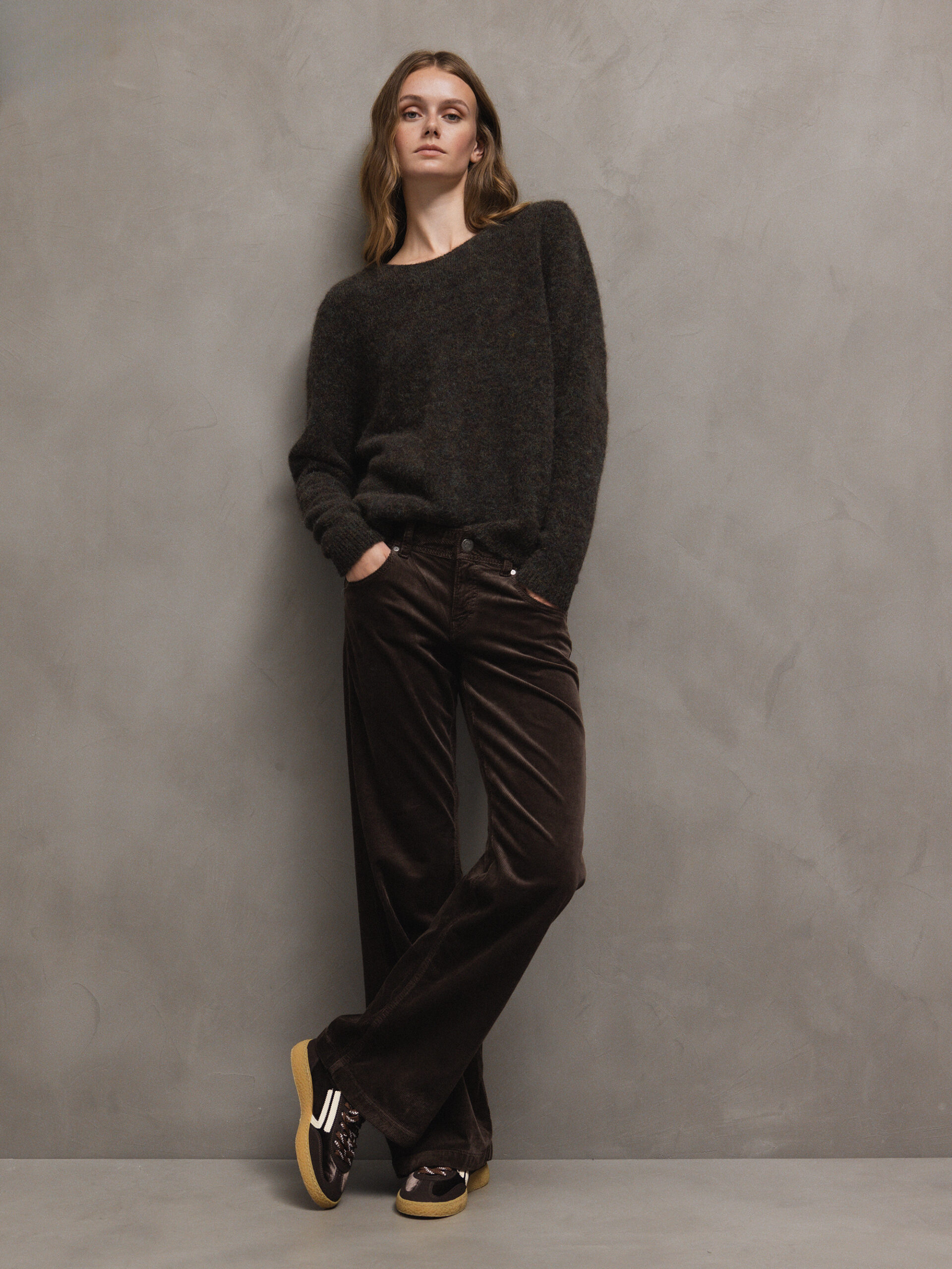 HERRLICHER Flared Cordhose Damen (144 MOCCA)