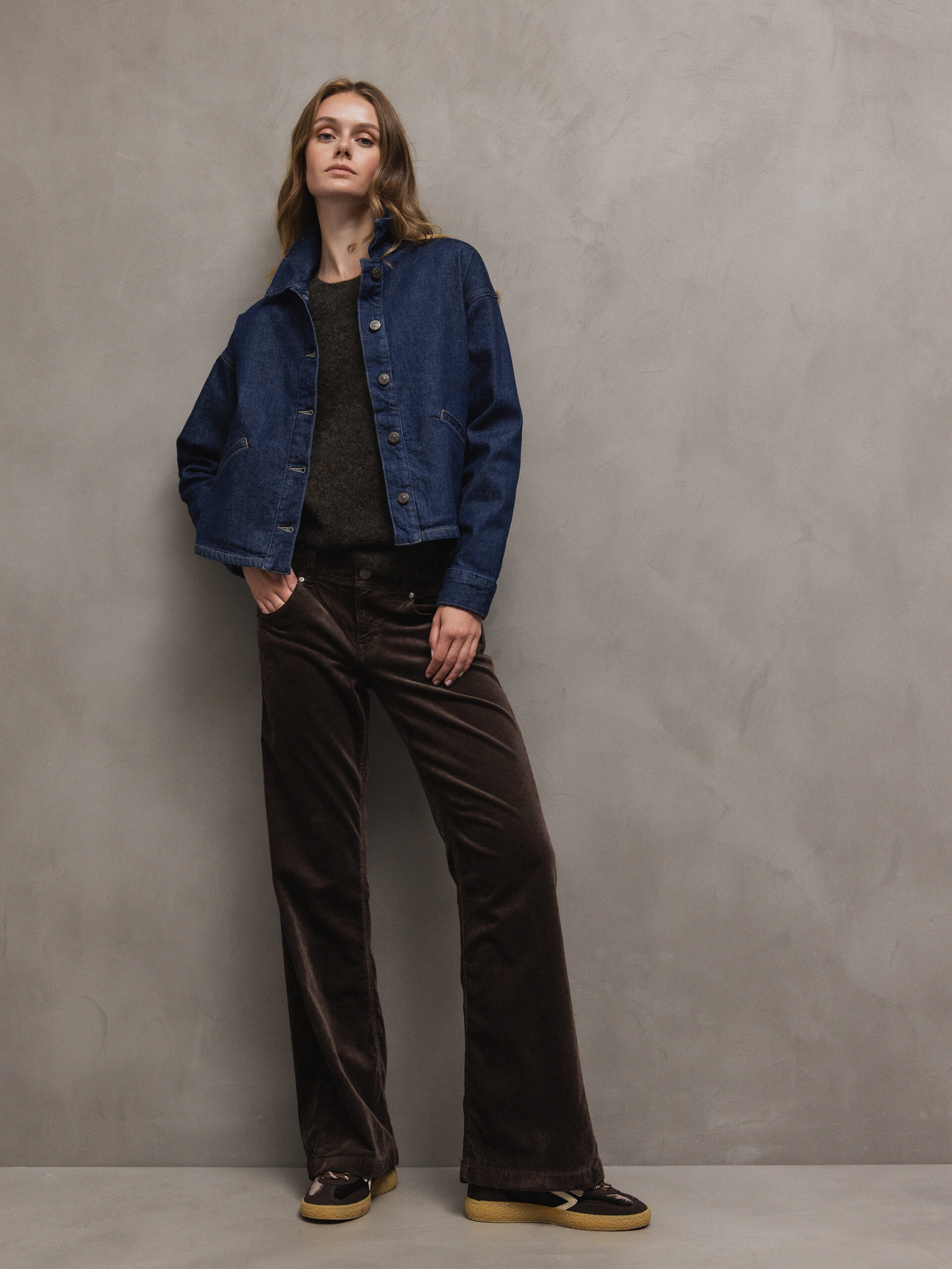 GANG-CHINI & COMPANY GMBH Cropped Jeansjacke Damen (7956 RINSED WASH)