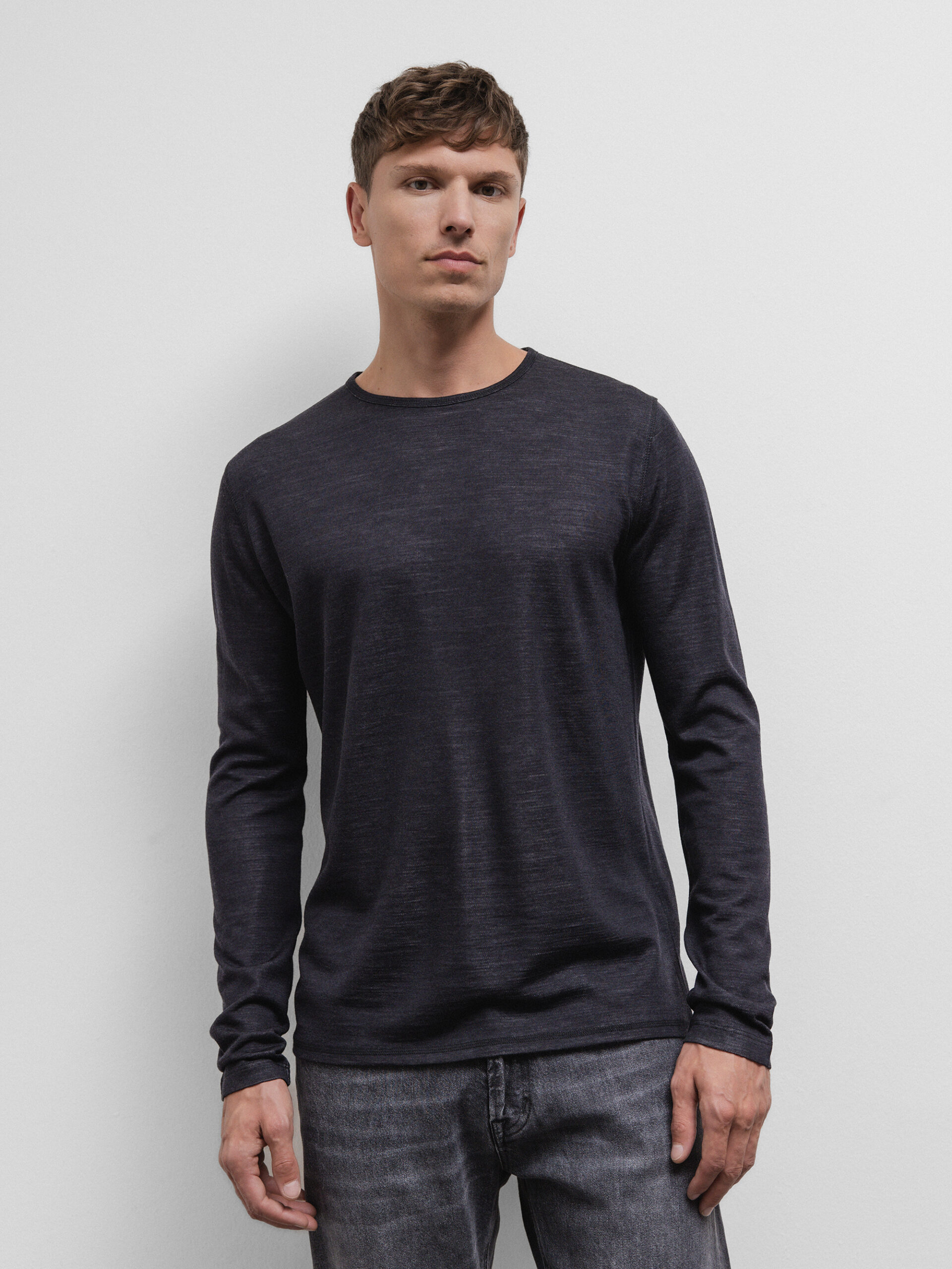 KIEFERMANN Langarmshirt Herren (2 BLACK)