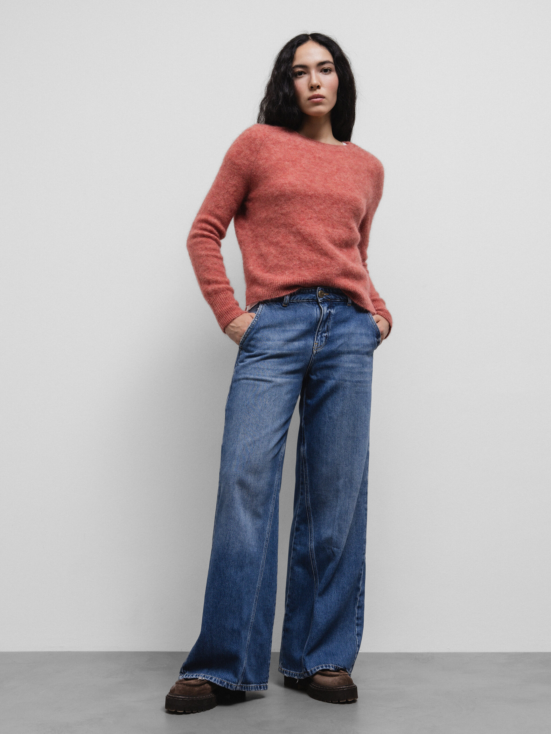 GOLDGARN DENIM Wide Leg Jeans Damen (1010 MED BLUE)