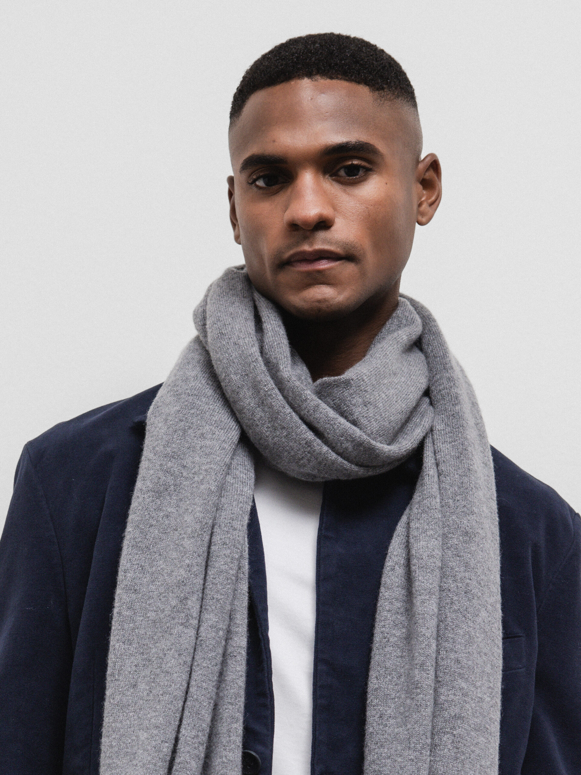 DANIELS Schal aus Cashmere Herren (GREY MEL. 20116)