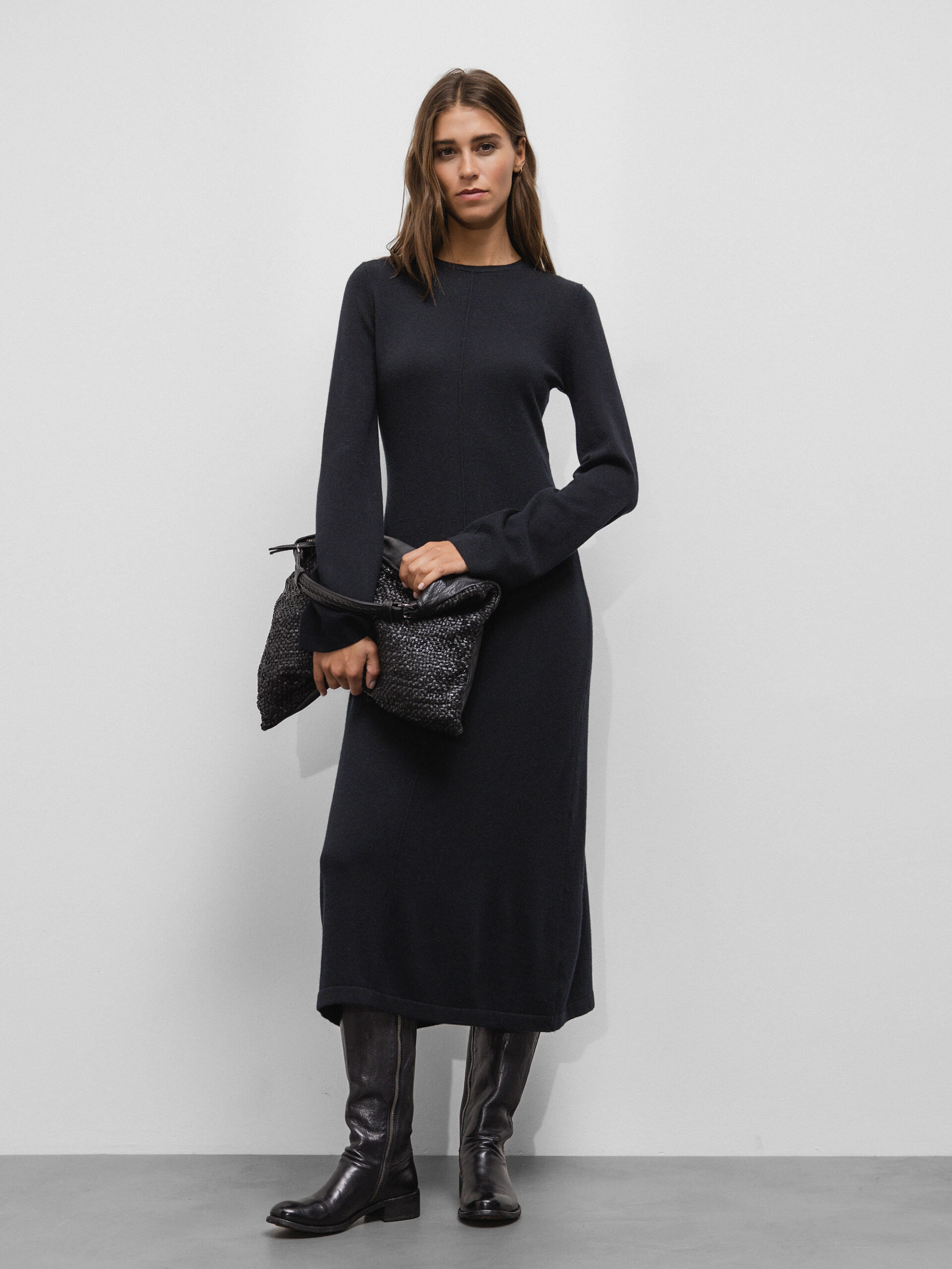 ALLUDE Strickkleid Damen (90 SCHWARZ)