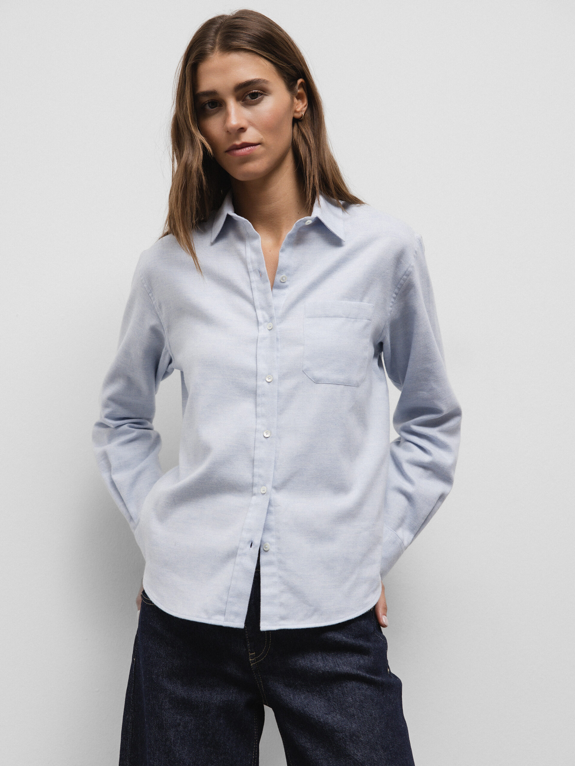 DANIELS Baumwollhemd Damen (H.BLAU 13B)
