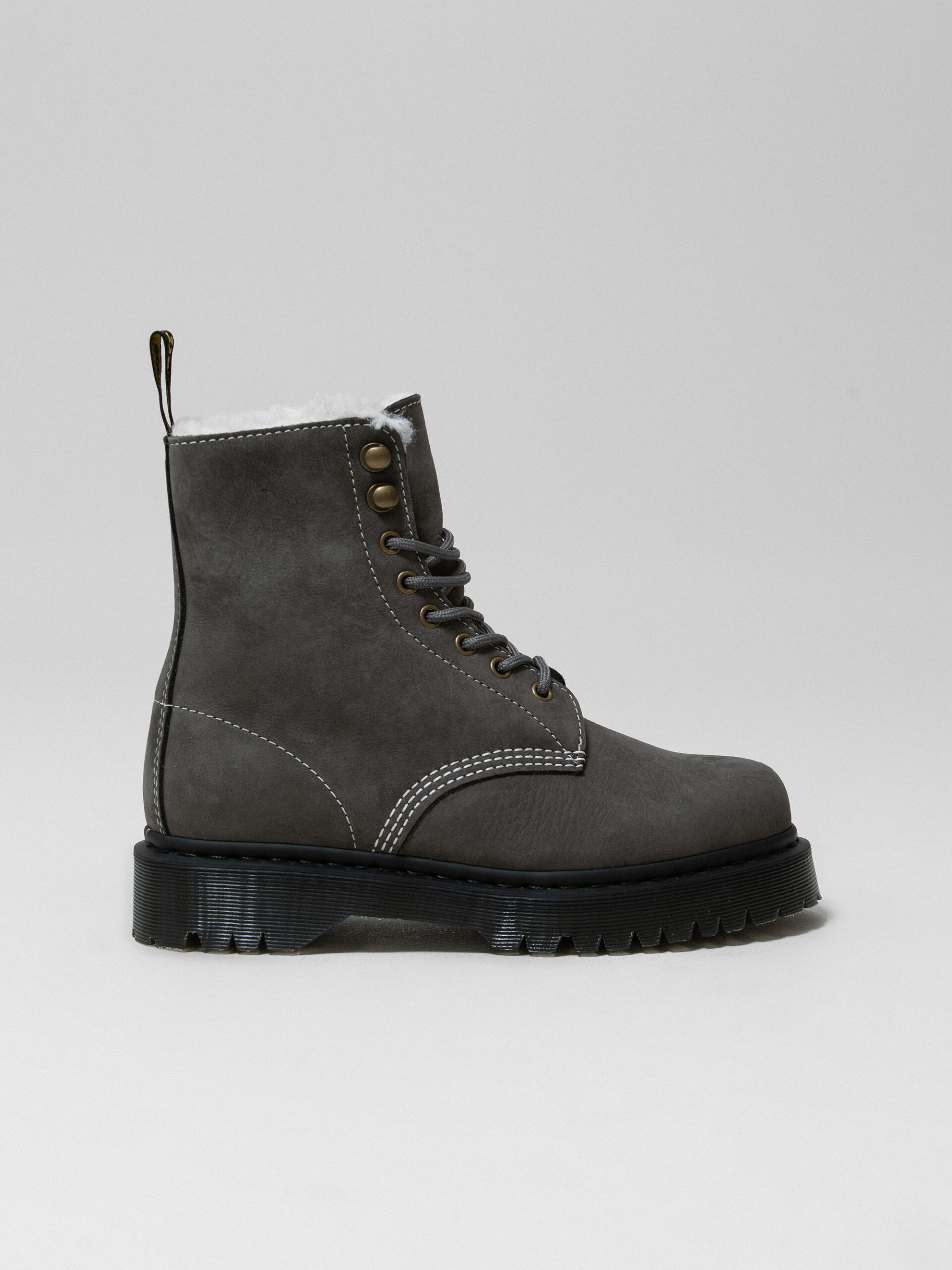 DR MARTENS Plateau- Boots Damen (GUNMETAL)