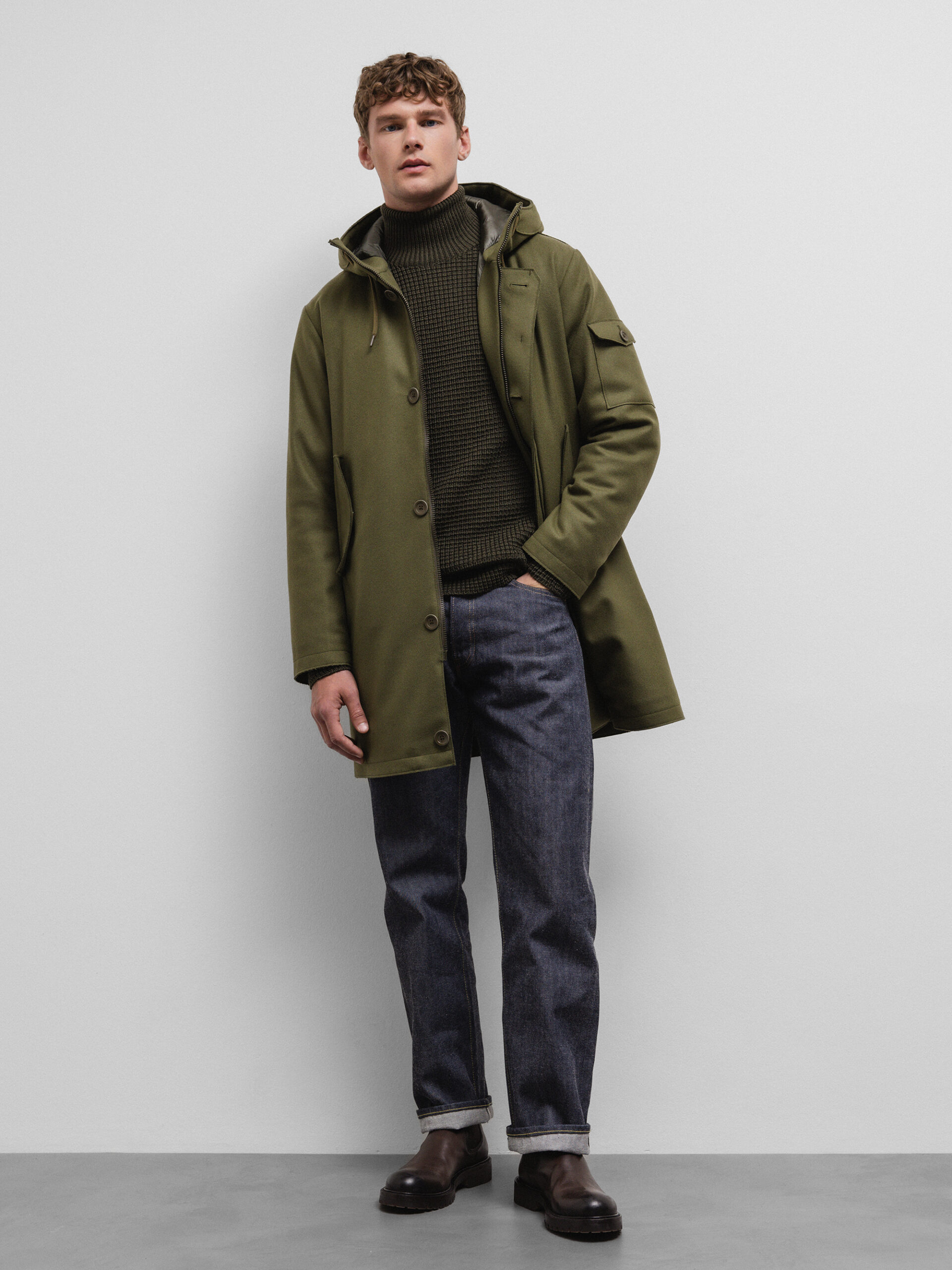 HERNO Parka Herren (7740 OLIV)