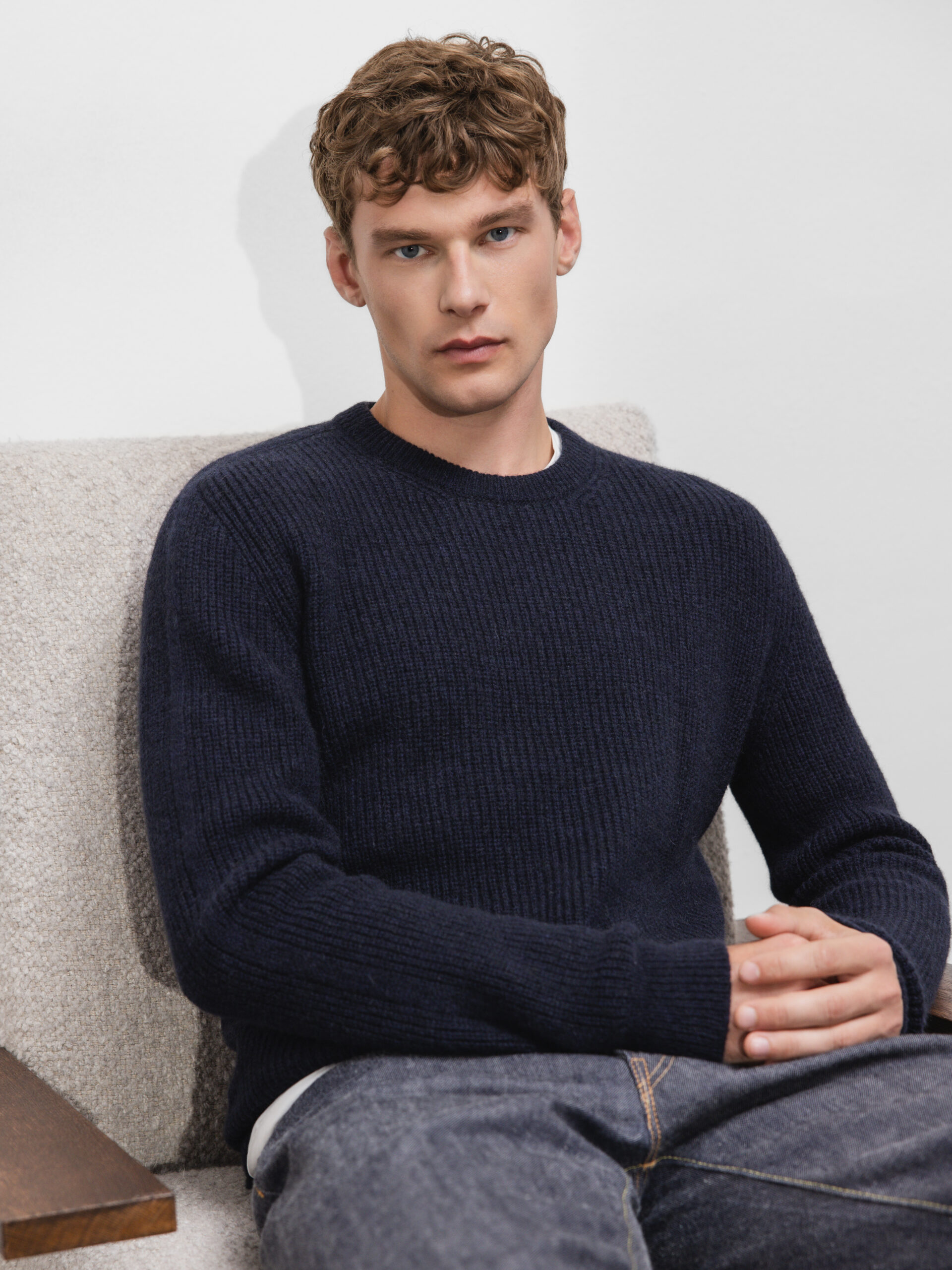 ROBERTO COLLINA Pullover Herren (10 NAVY)