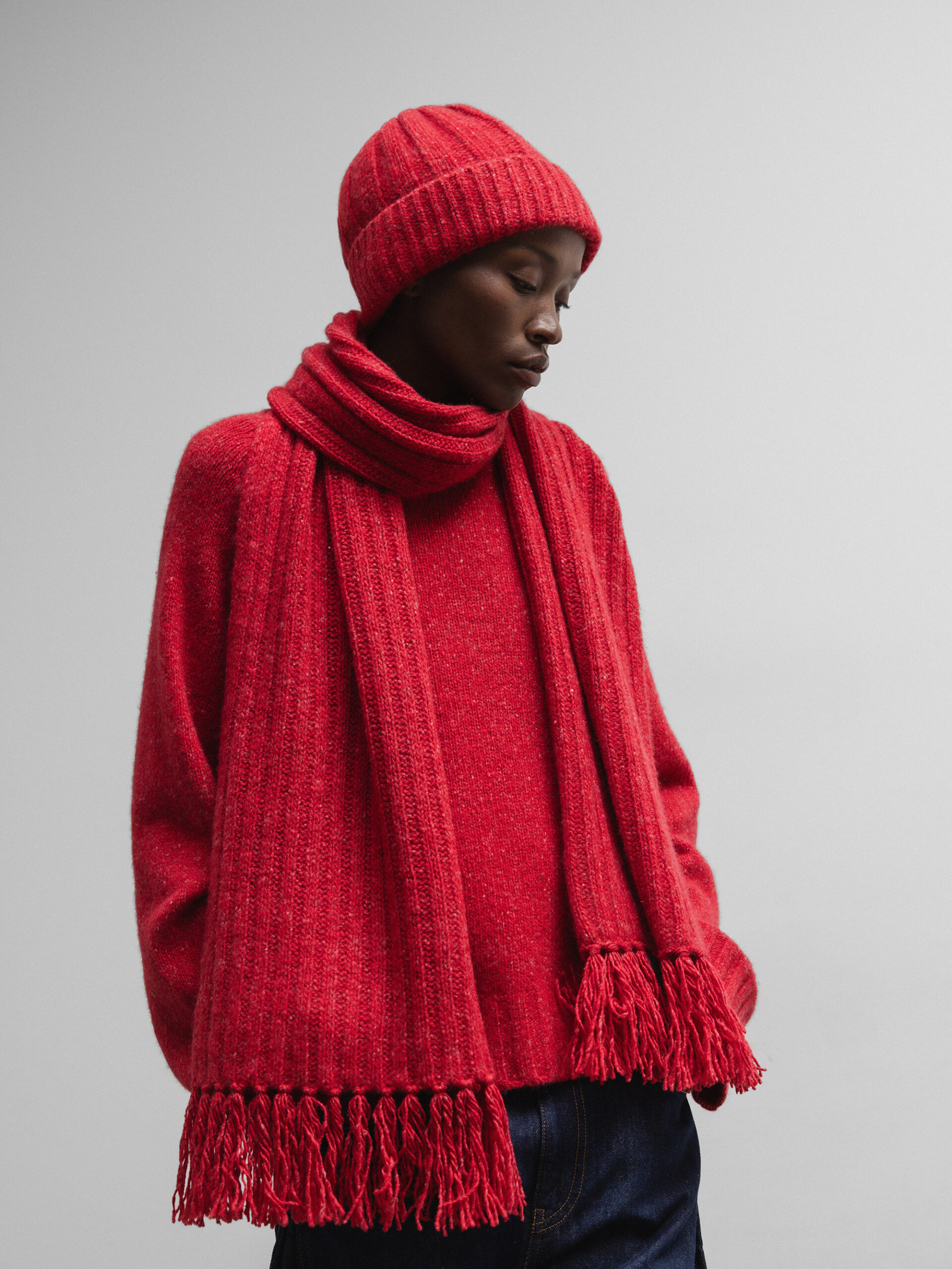 DANIELS Schal aus Cashmere Damen (ROT 1031)