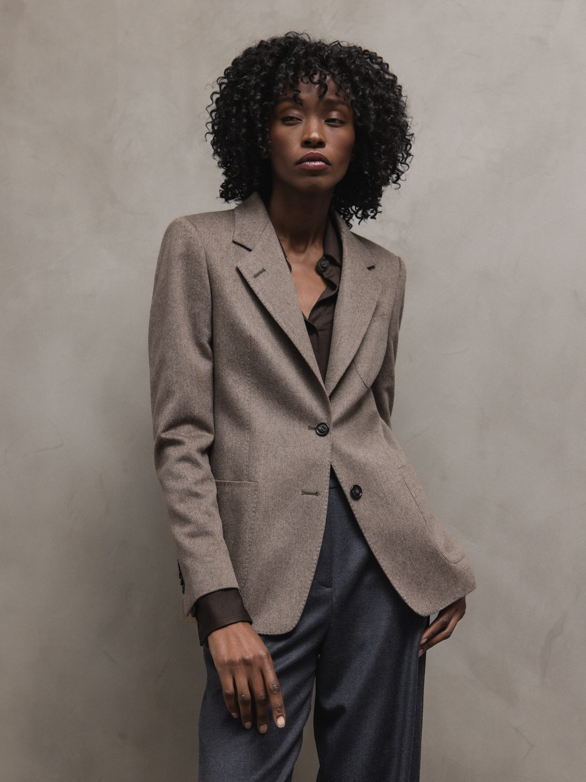 TAGLIATORE Blazer aus Cashmere Damen (T3219 TAUPE)