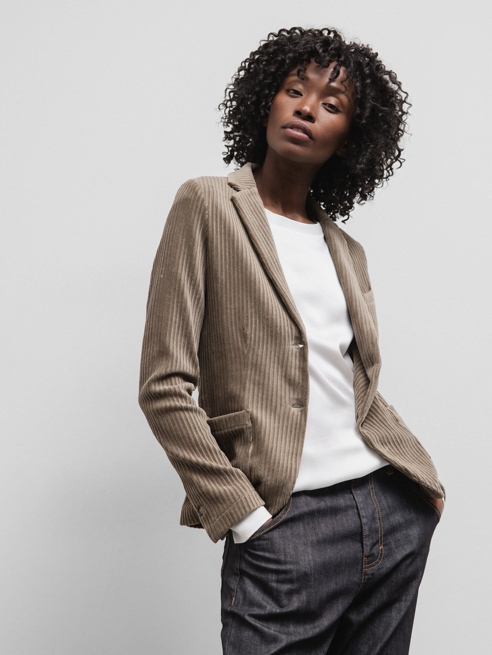 DANIELS Cordblazer Damen (L.OLIV)