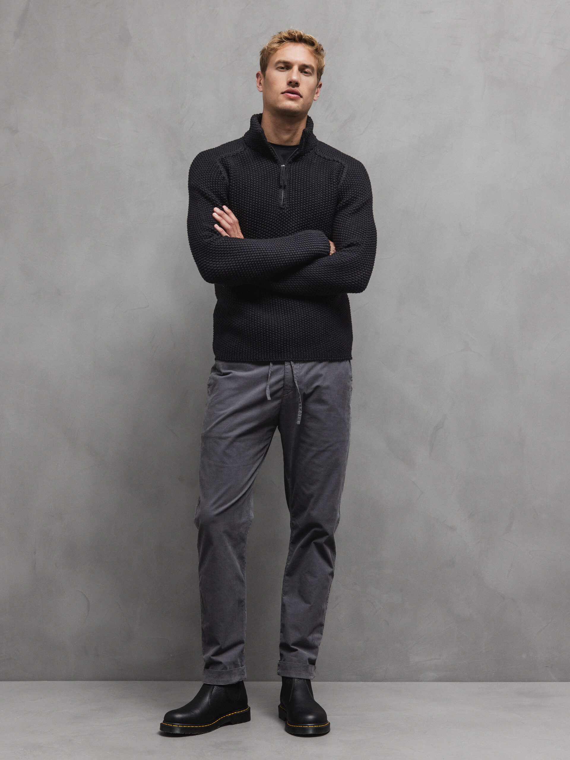 HANNES ROETHER Cord- Hose Herren (100 SCHLAMM)