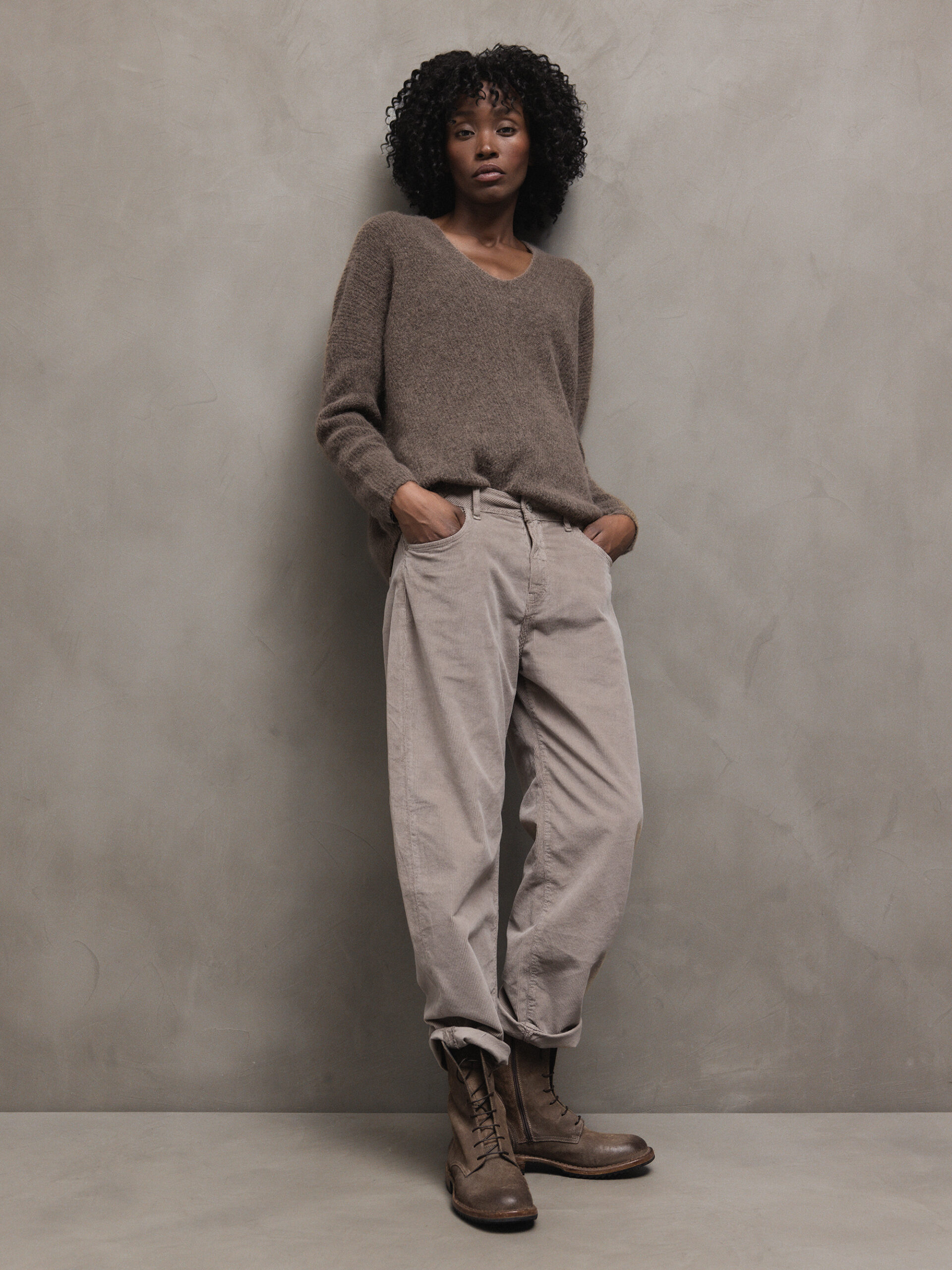 GANG-CHINI & COMPANY GMBH Cordhose Damen (1537 TAUPE)